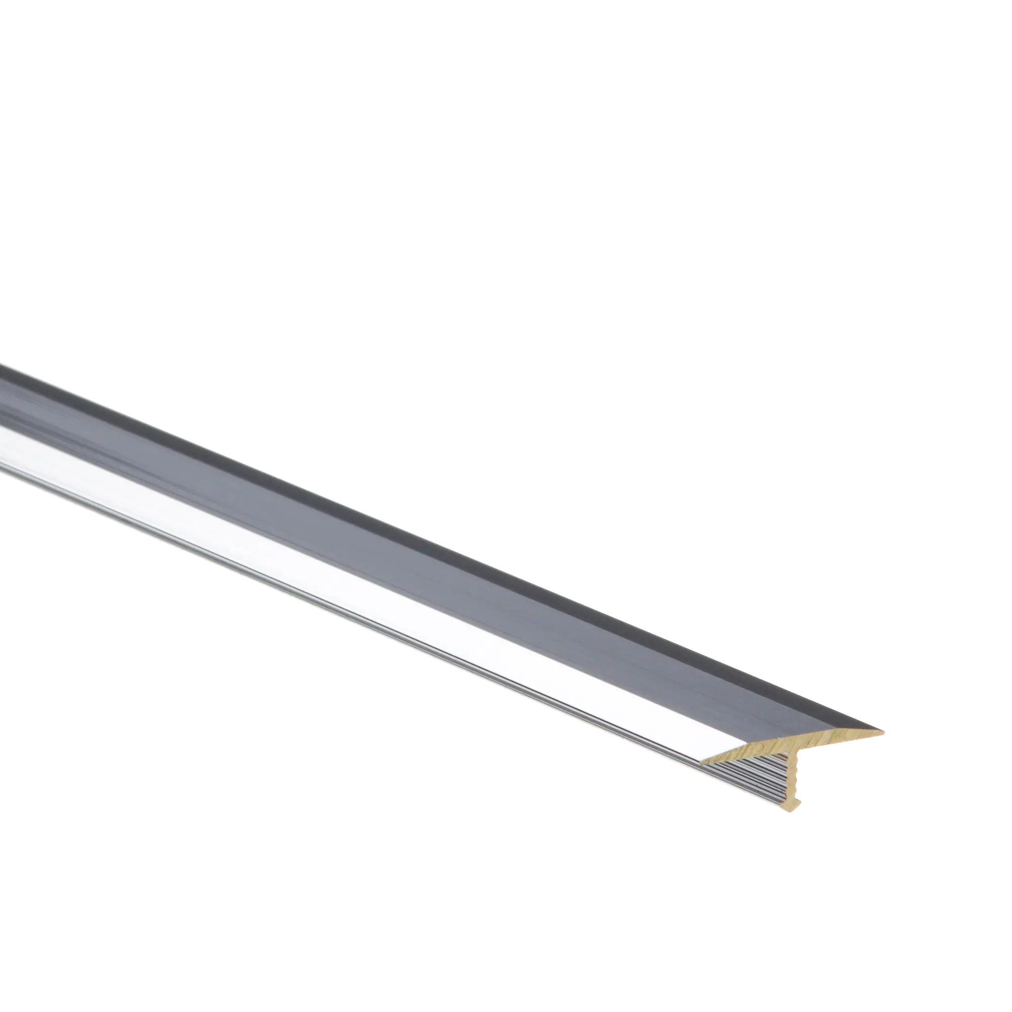 Profil wykończeniowy łączący Chrom Mosiądz T 26 mm / 2.5 m Chrom Cezar