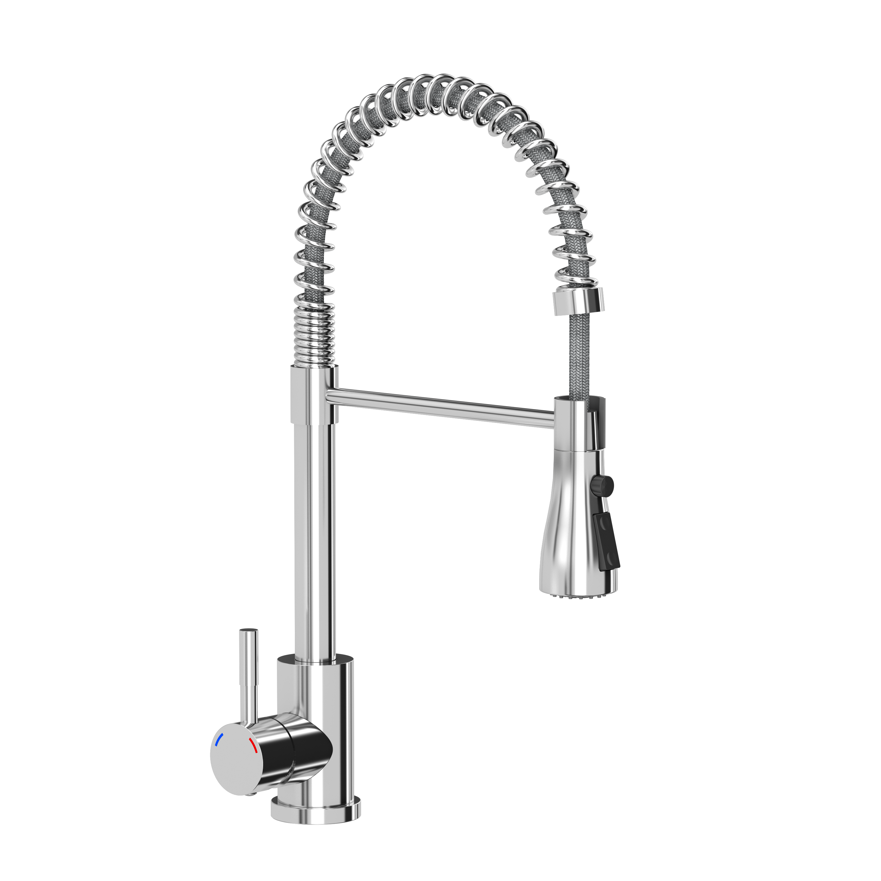 Bateria kuchenna z wyciąganą wylewką U 44 cm Fairy Chrom Quadron