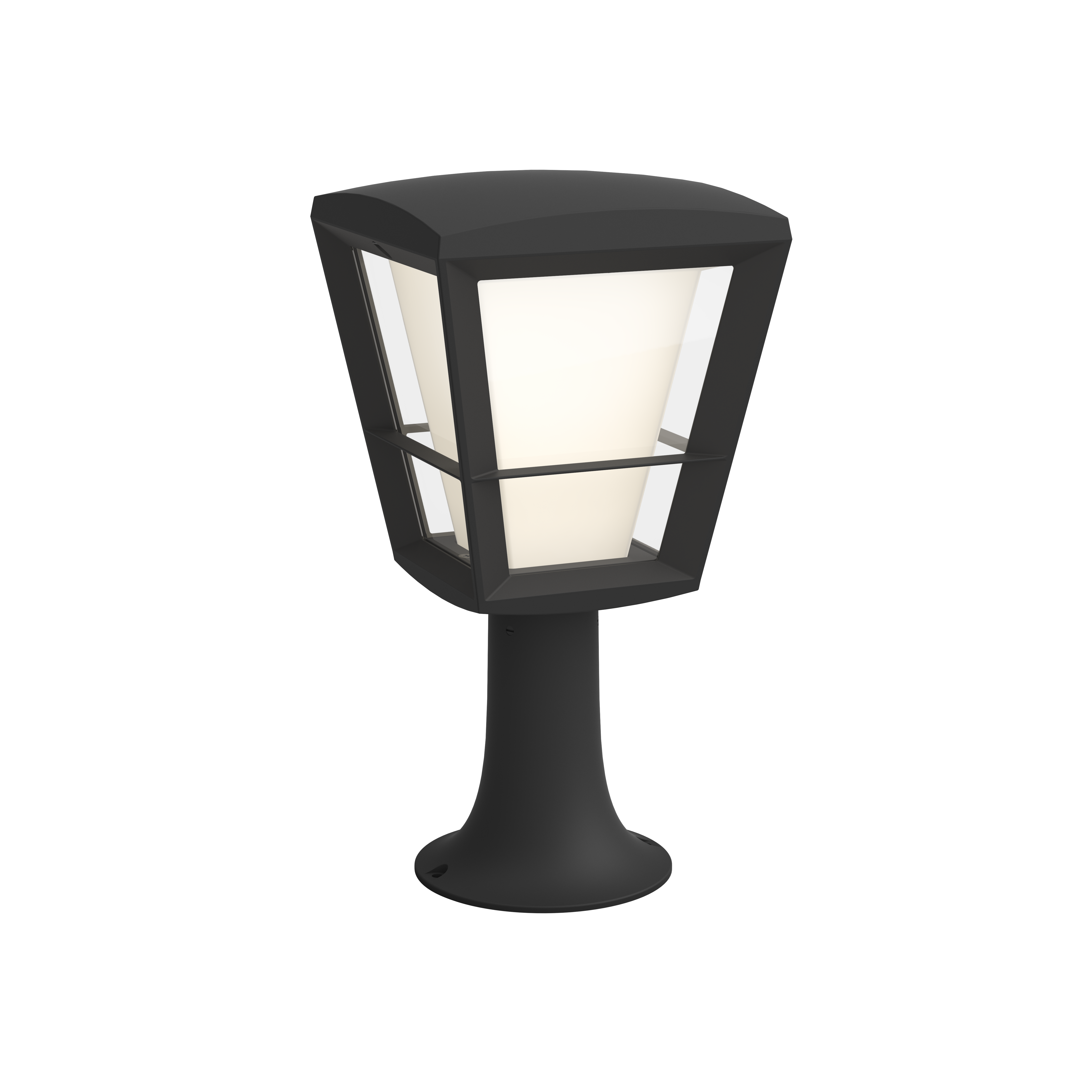 Lampa ogrodowa słupek Econic IP44 czarny LED Philips Hue