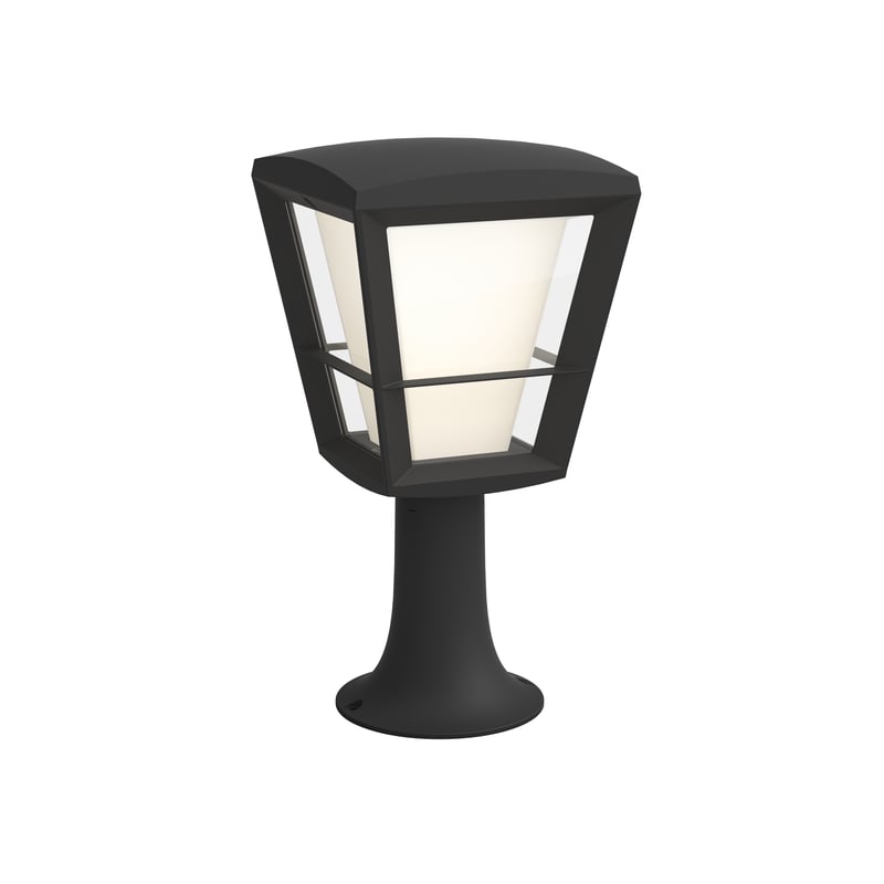 Lampa ogrodowa słupek Econic IP44 czarny LED Philips Hue