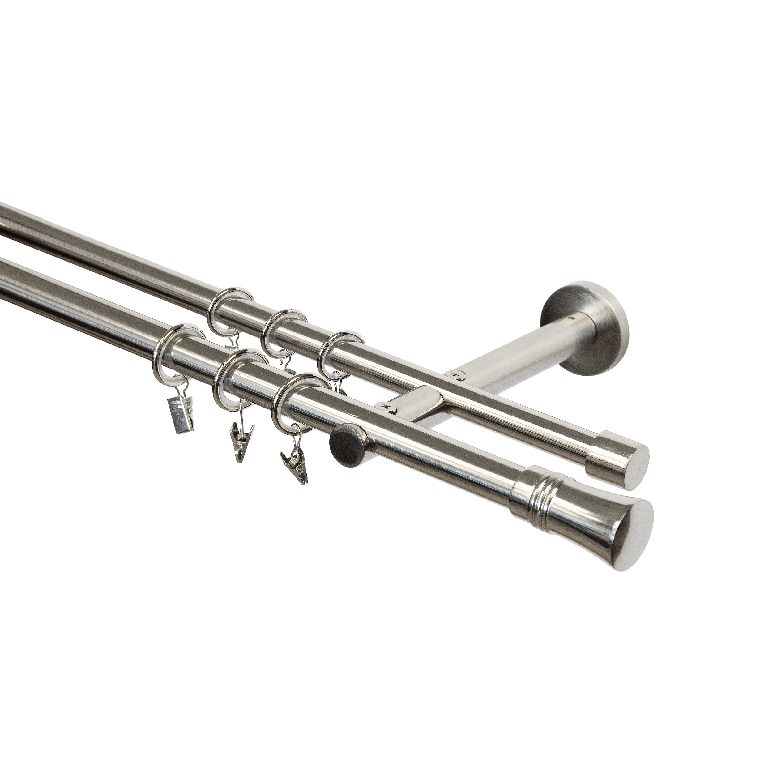Karnisz Capri 200 cm podwójny nikiel 19 mm Inspire