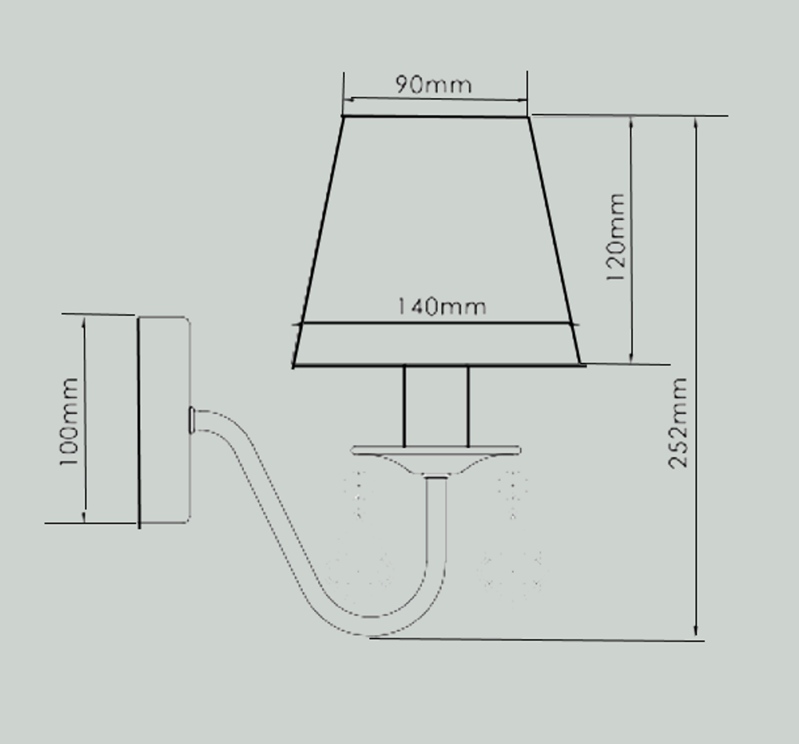 Kinkiet MONA srebrny E14 LIGHT PRESTIGE - 2
