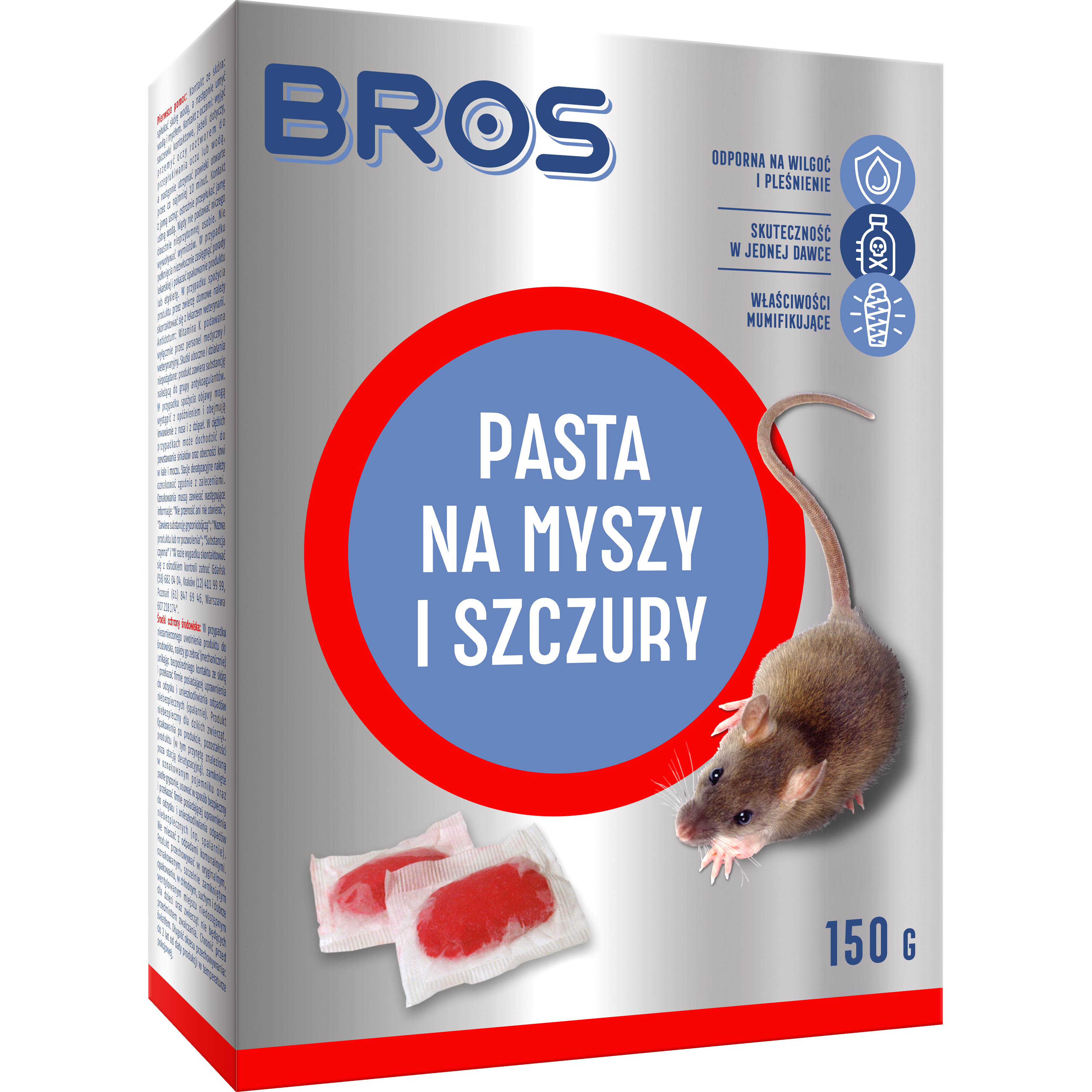 Pasta na myszy i szczury 150 g Bros