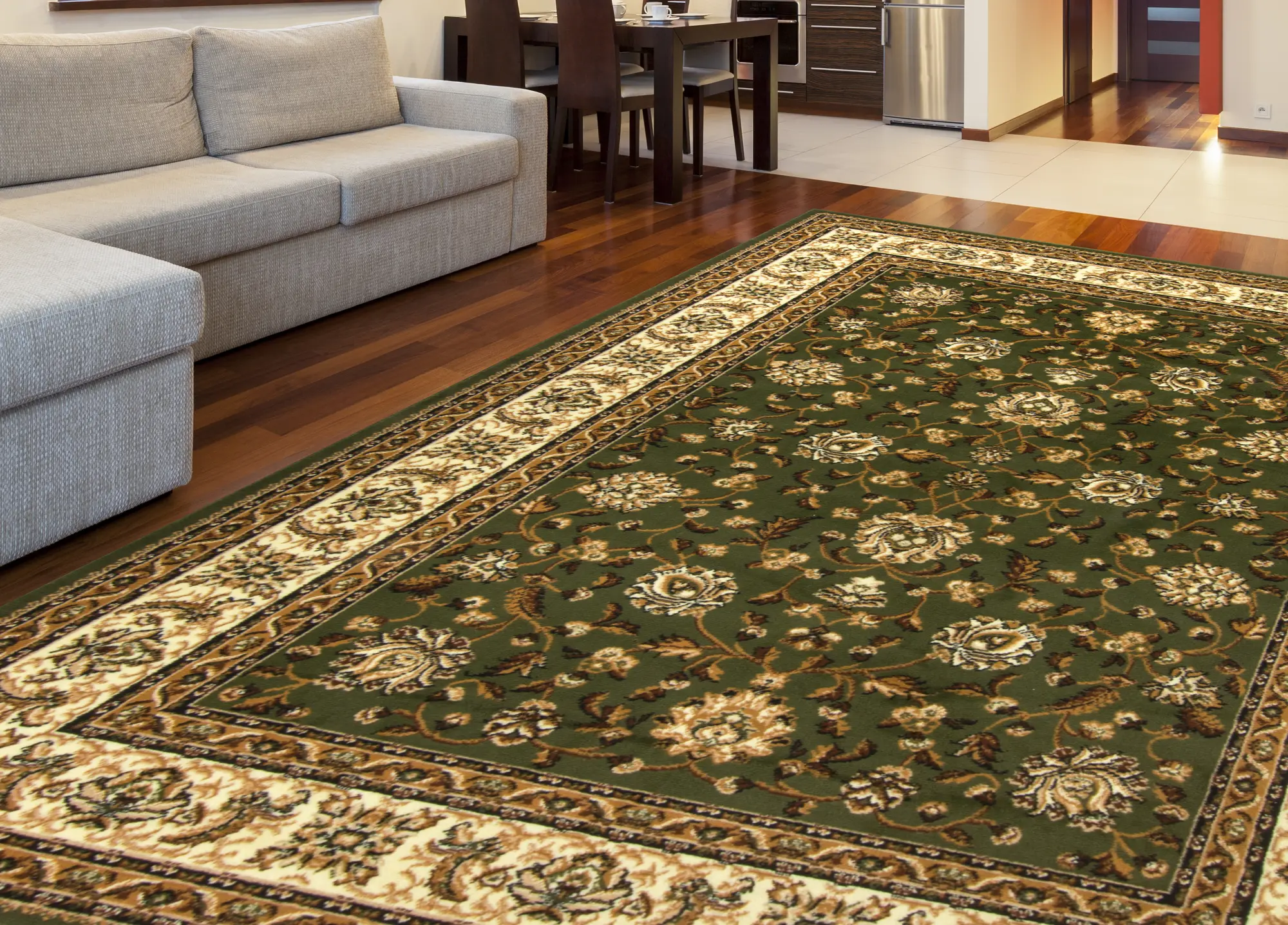 Dywan Orient zielony 80 x 150 cm