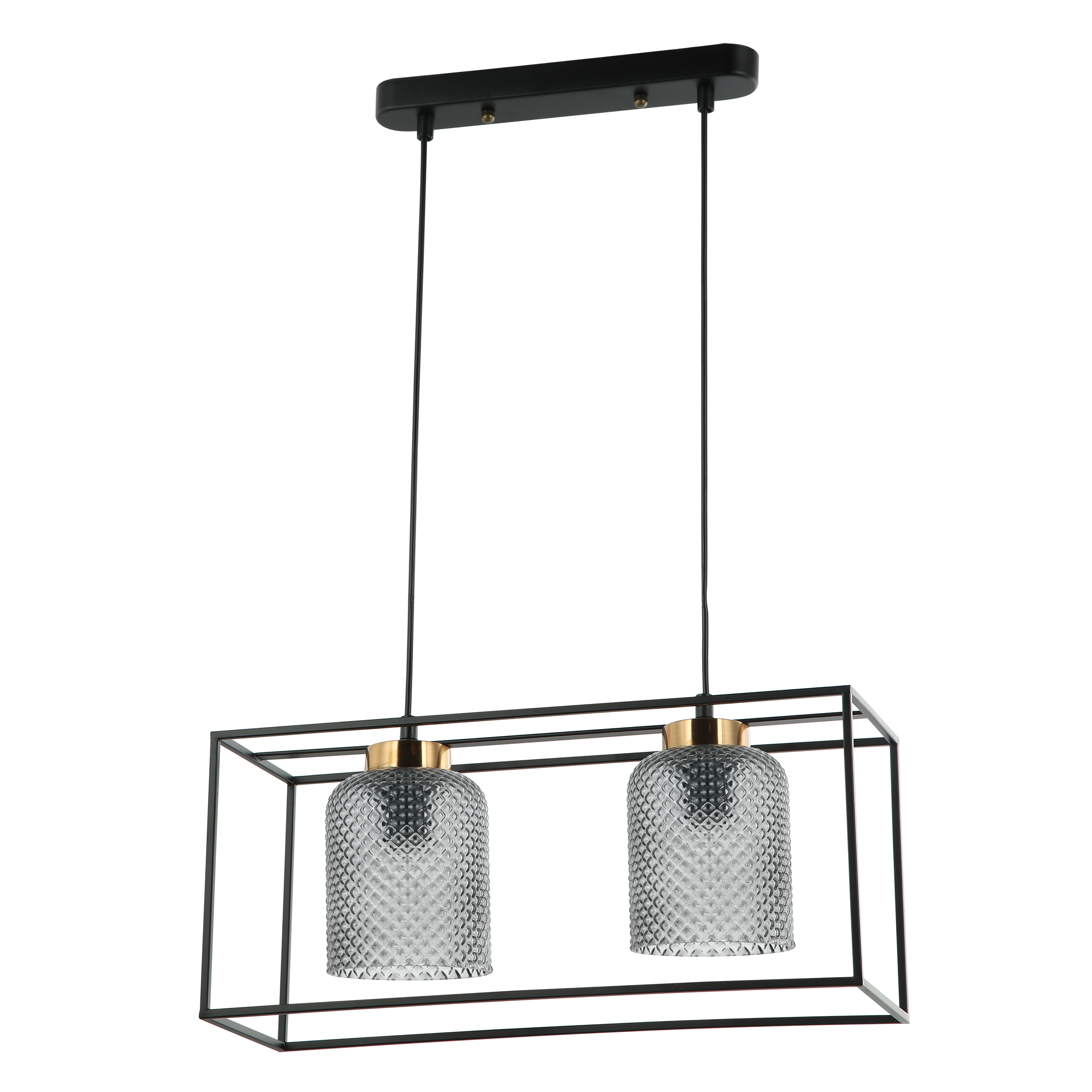 Lampa wisząca Sinela 2 x E27 czarna Italux