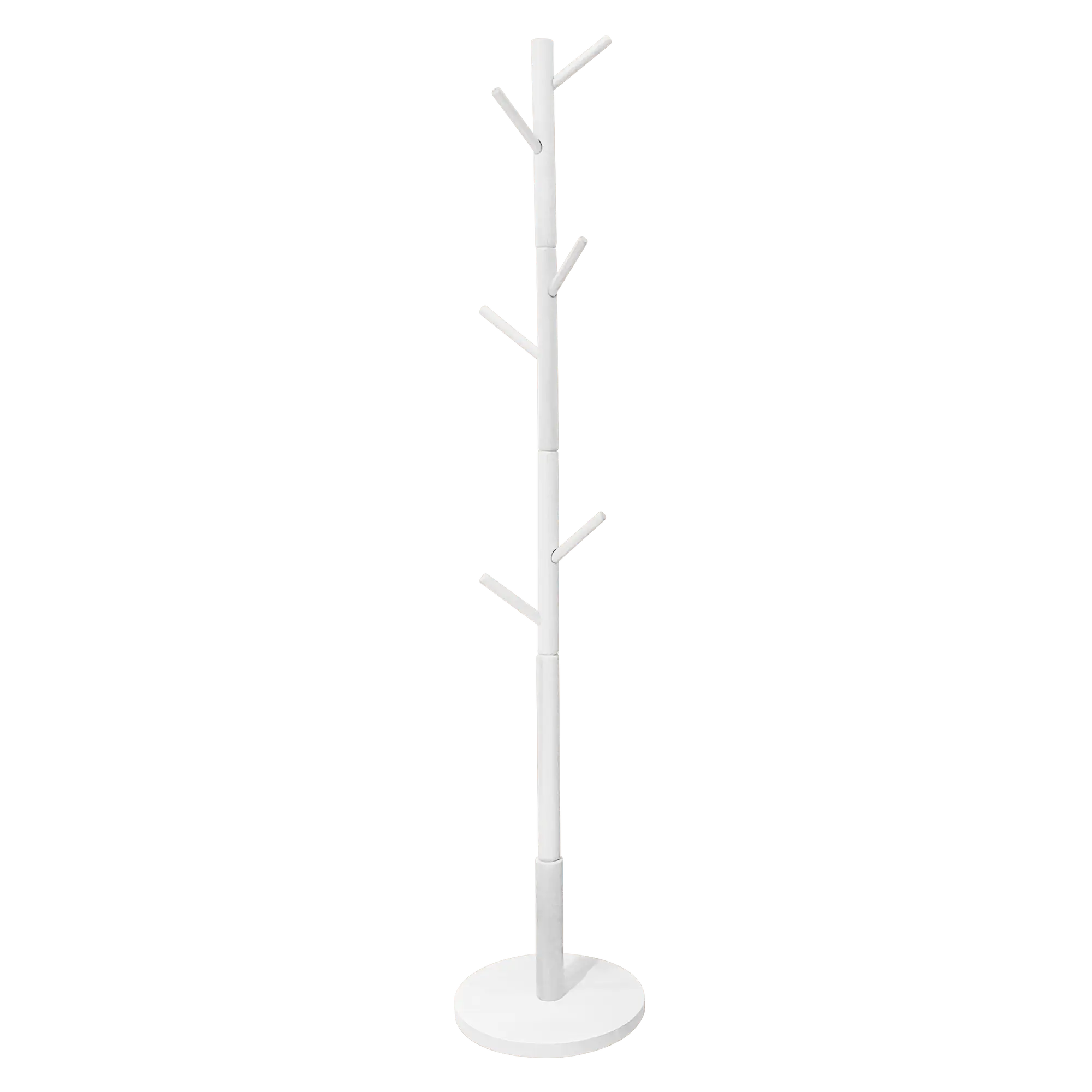 Wieszak na ubrania drewniany 173 cm Twist biały