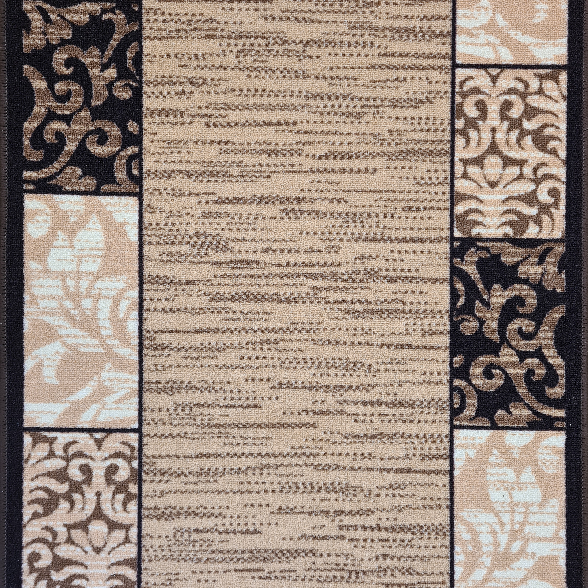 Chodnik dywanowy na mb Versage beżowo-brązowy szer. 80 cm