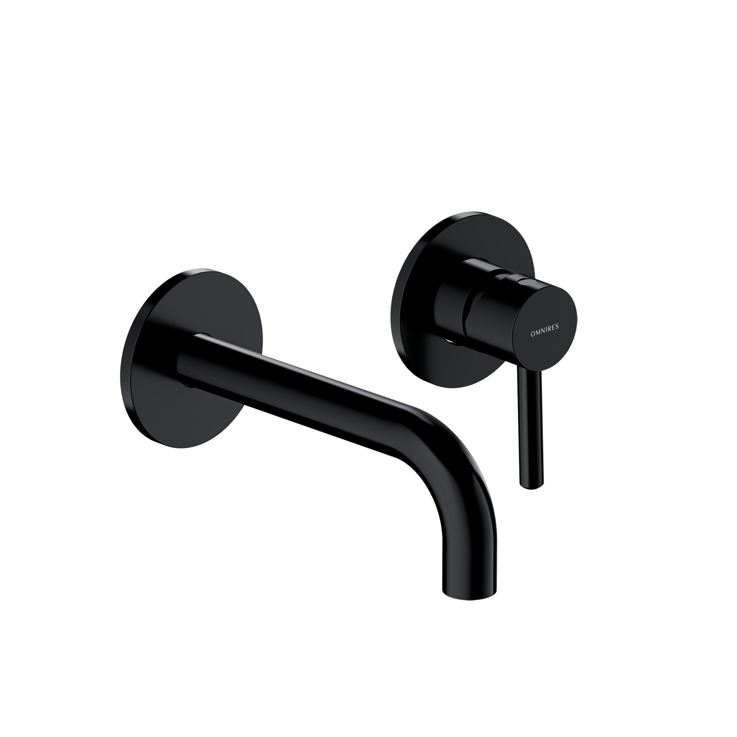 Bateria umywalkowa podtynkowa czarna Simplon Omnires