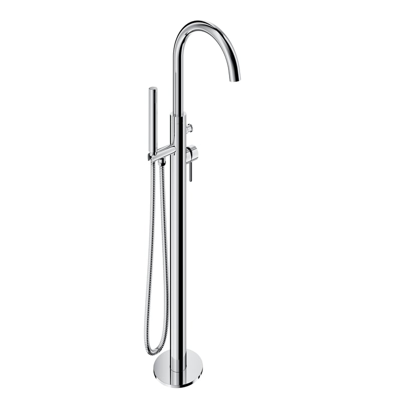 Bateria wannowa wolnostojąca chrom Simplon Omnires