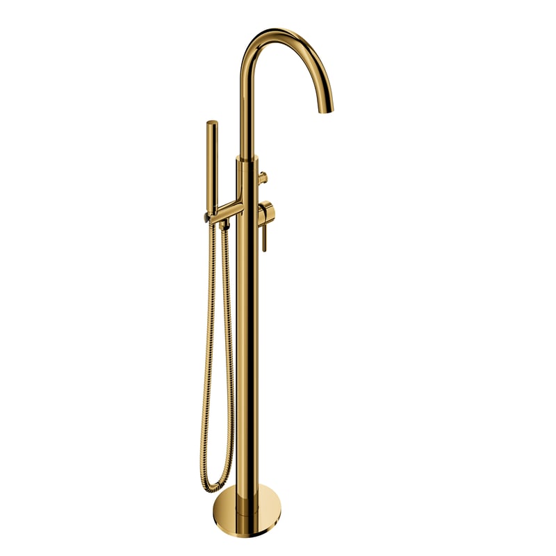 Bateria wannowa wolnostojąca złota Simplon Omnires