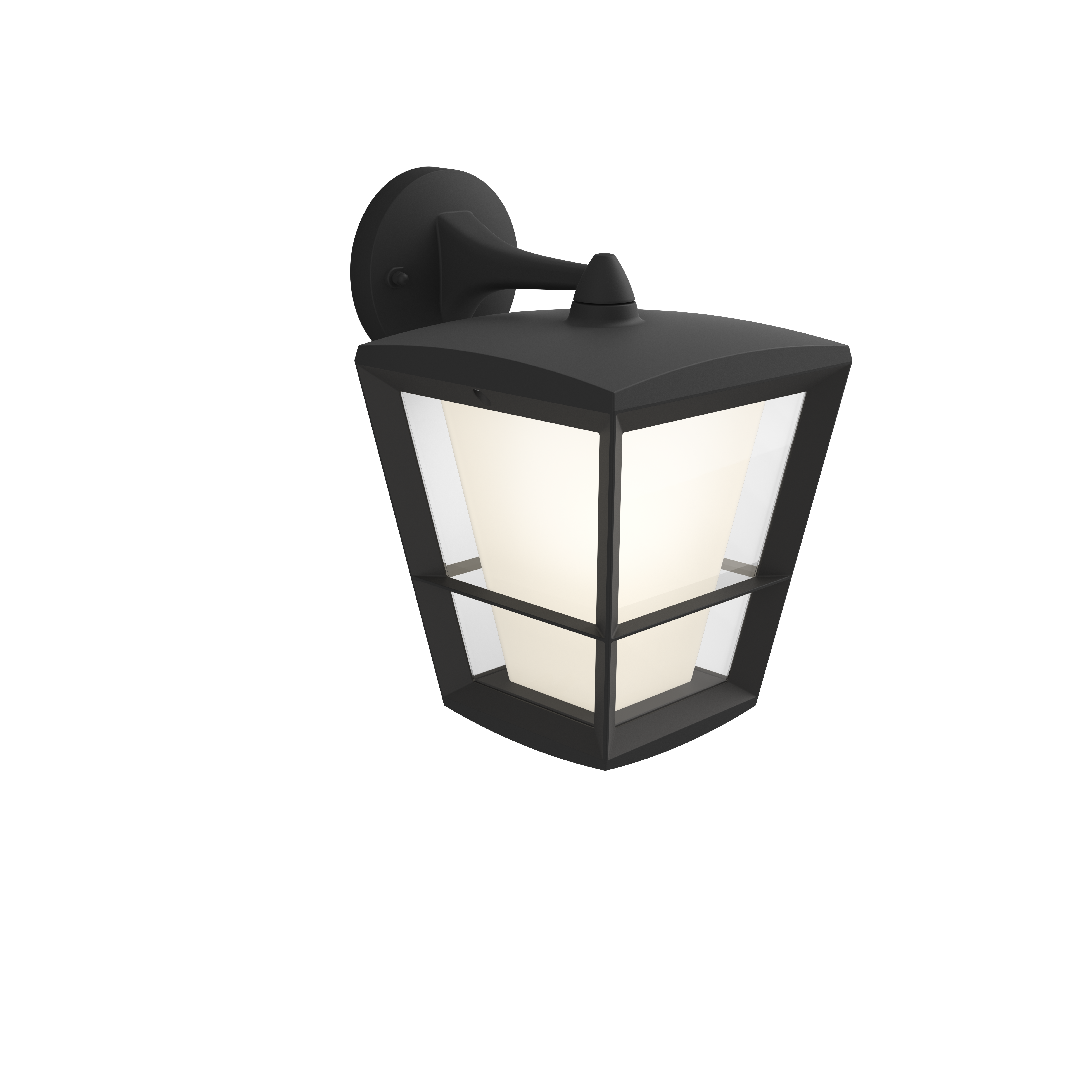 Kinkiet zewnętrzny Econic IP44 czarny Dół LED Philips Hue