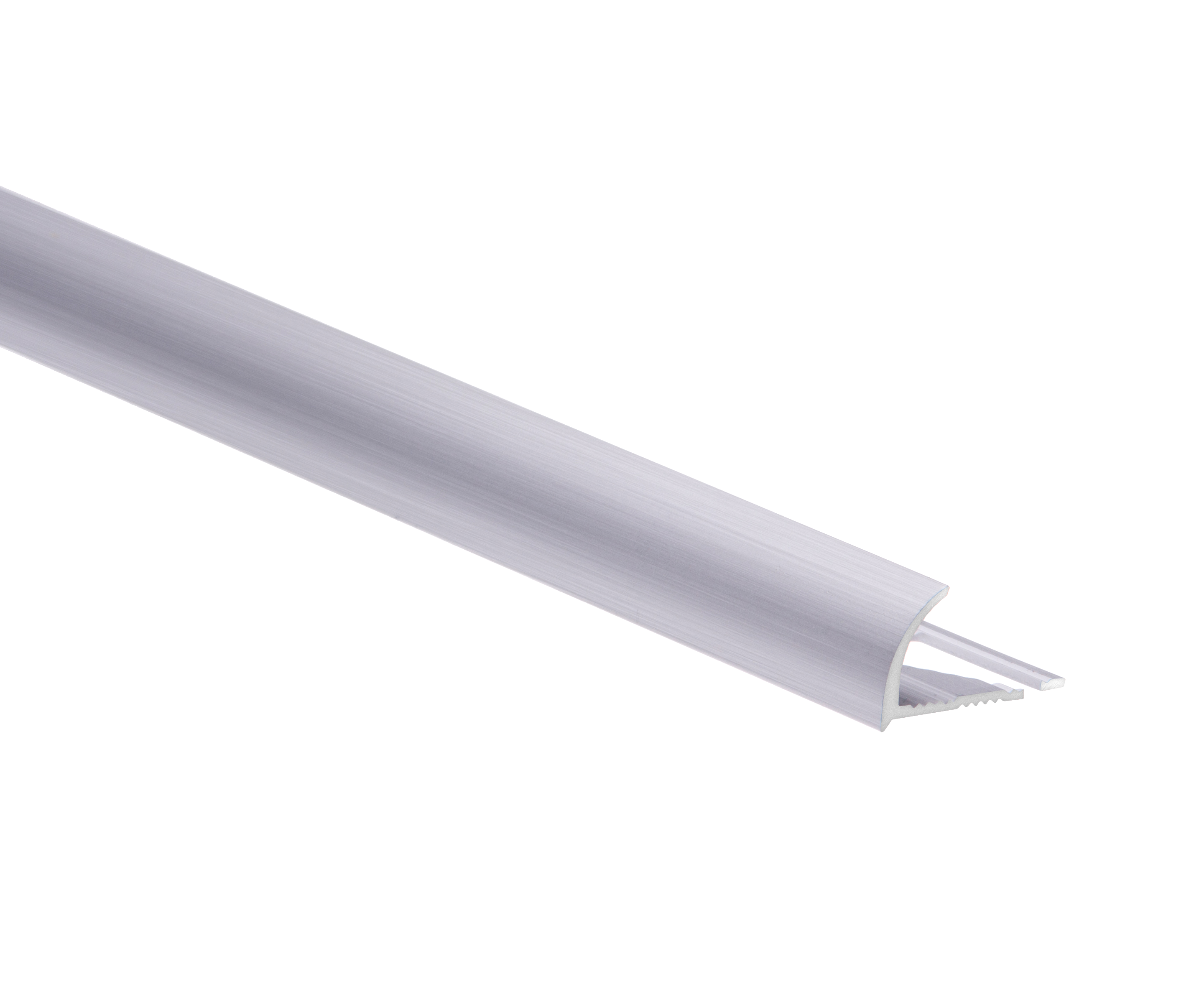 Profil do glazury zewnętrzny półokrągły aluminium 10 mm / 2.5 m Srebrny Cezar