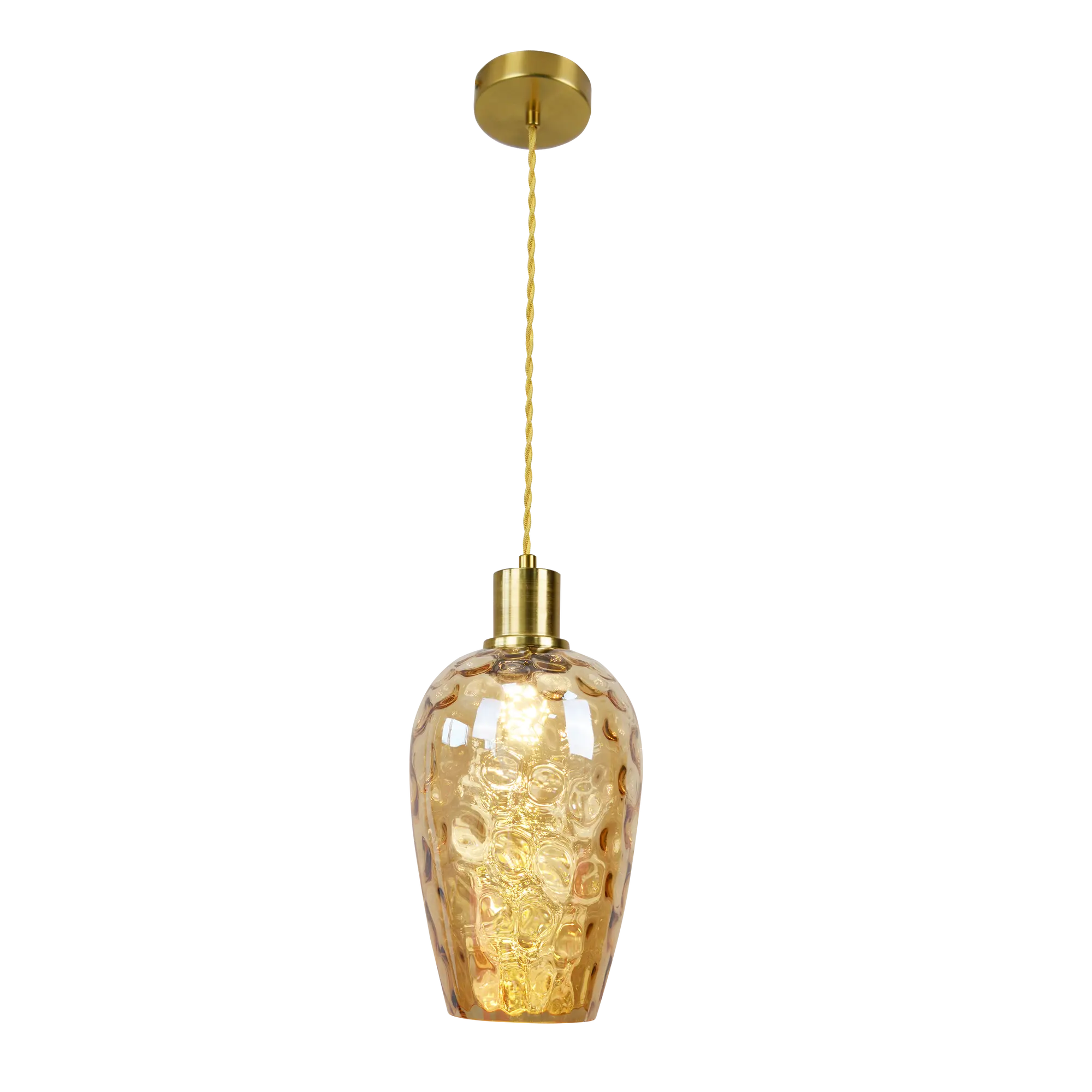 Lampa wisząca Lagri złota E27 Polux