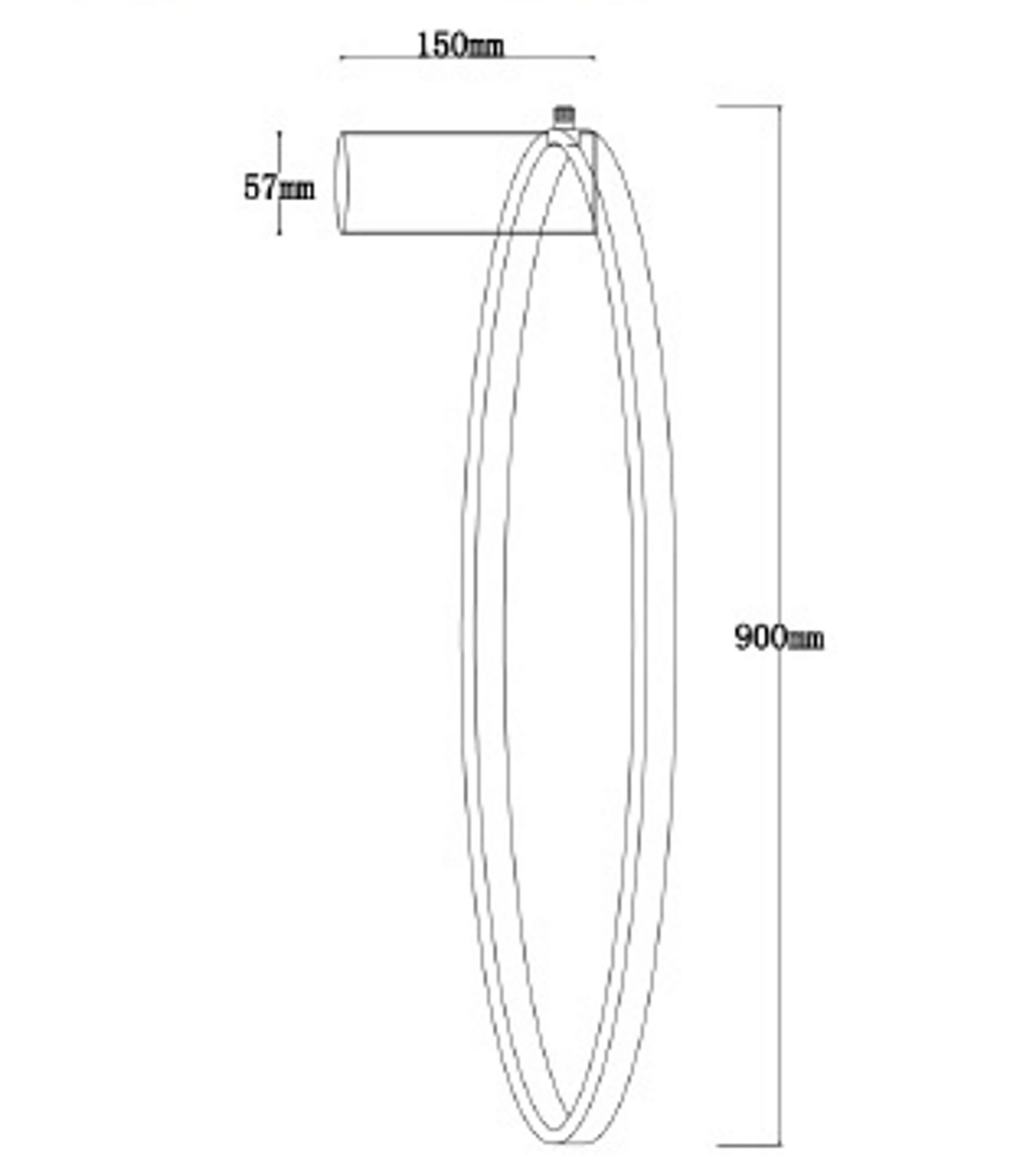 Kinkiet łazienkowy Mirror IP44 czarny 90 cm LED Light Prestige - 4