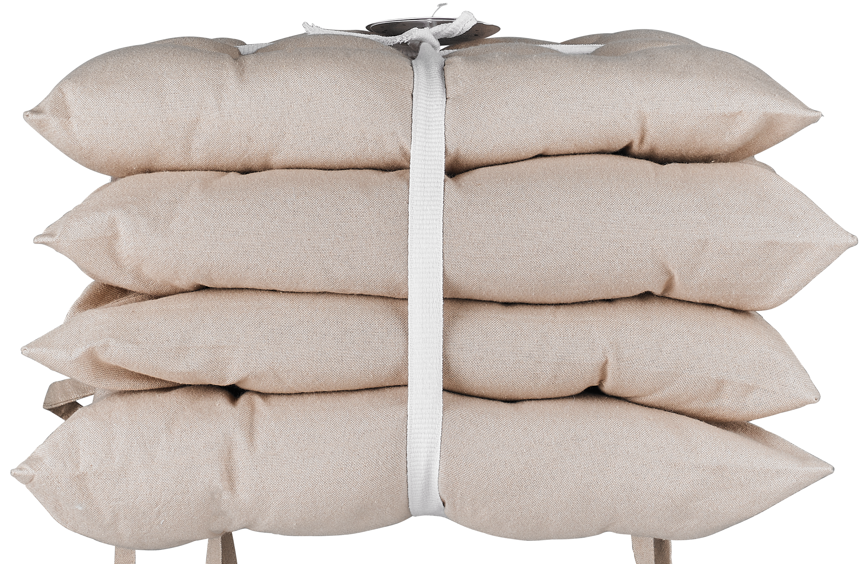 Komplet 4 poduszek na krzesło Popy beżowe 38 x 38 x 5 cm - 13