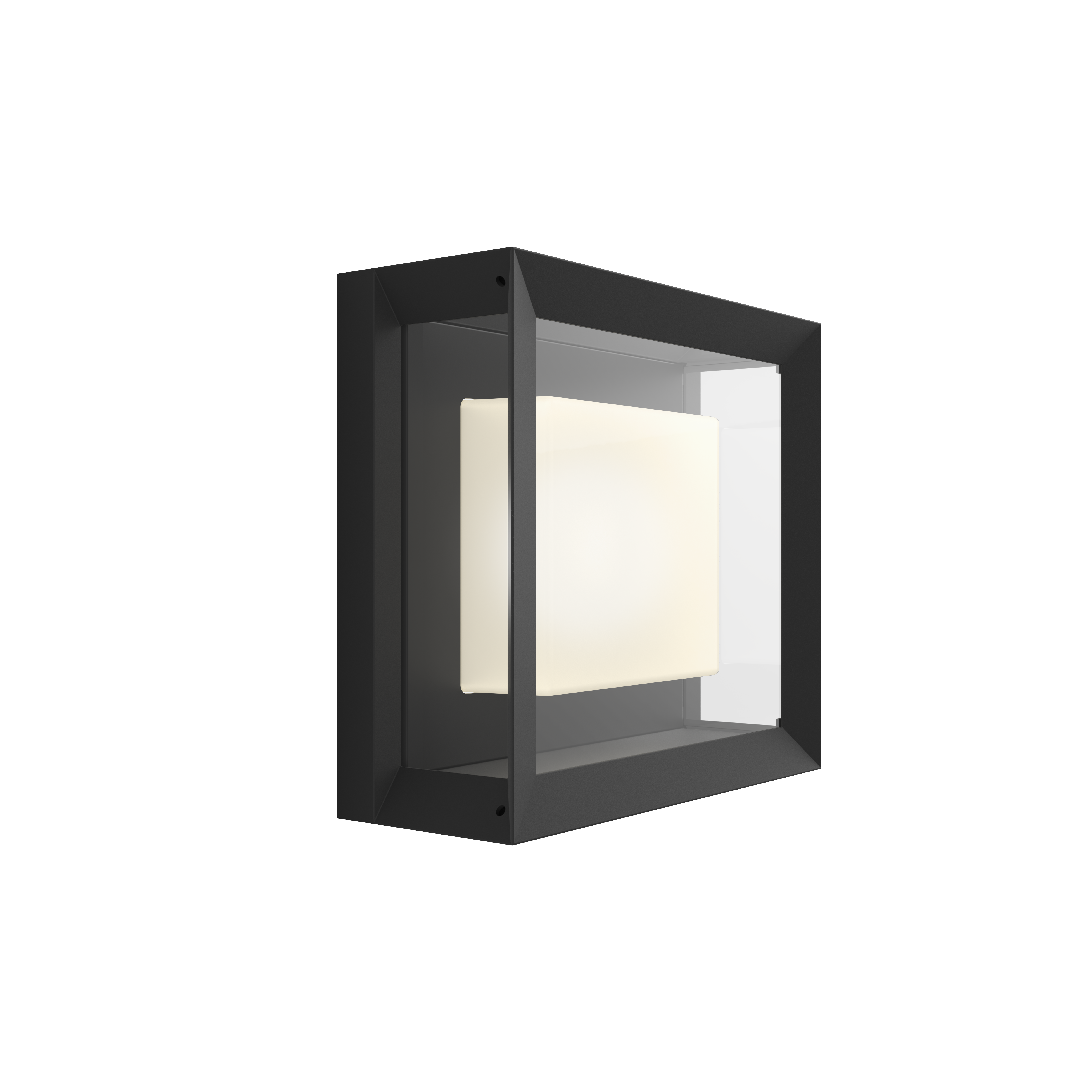 Kinkiet zewnętrzny Econic IP44 czarny LED Philips Hue