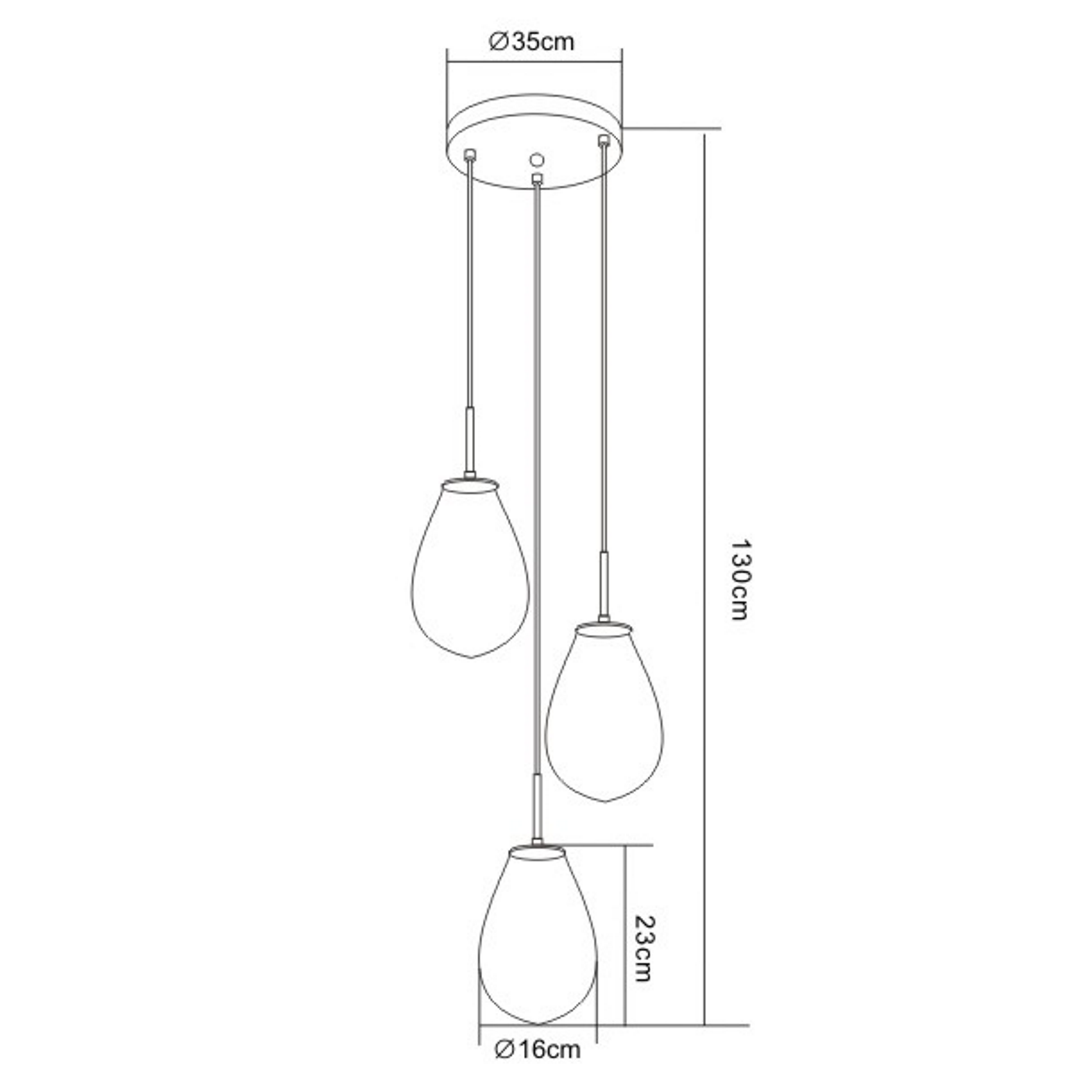 Lampa wisząca Fondi transparentna E14 Light Prestige - 5