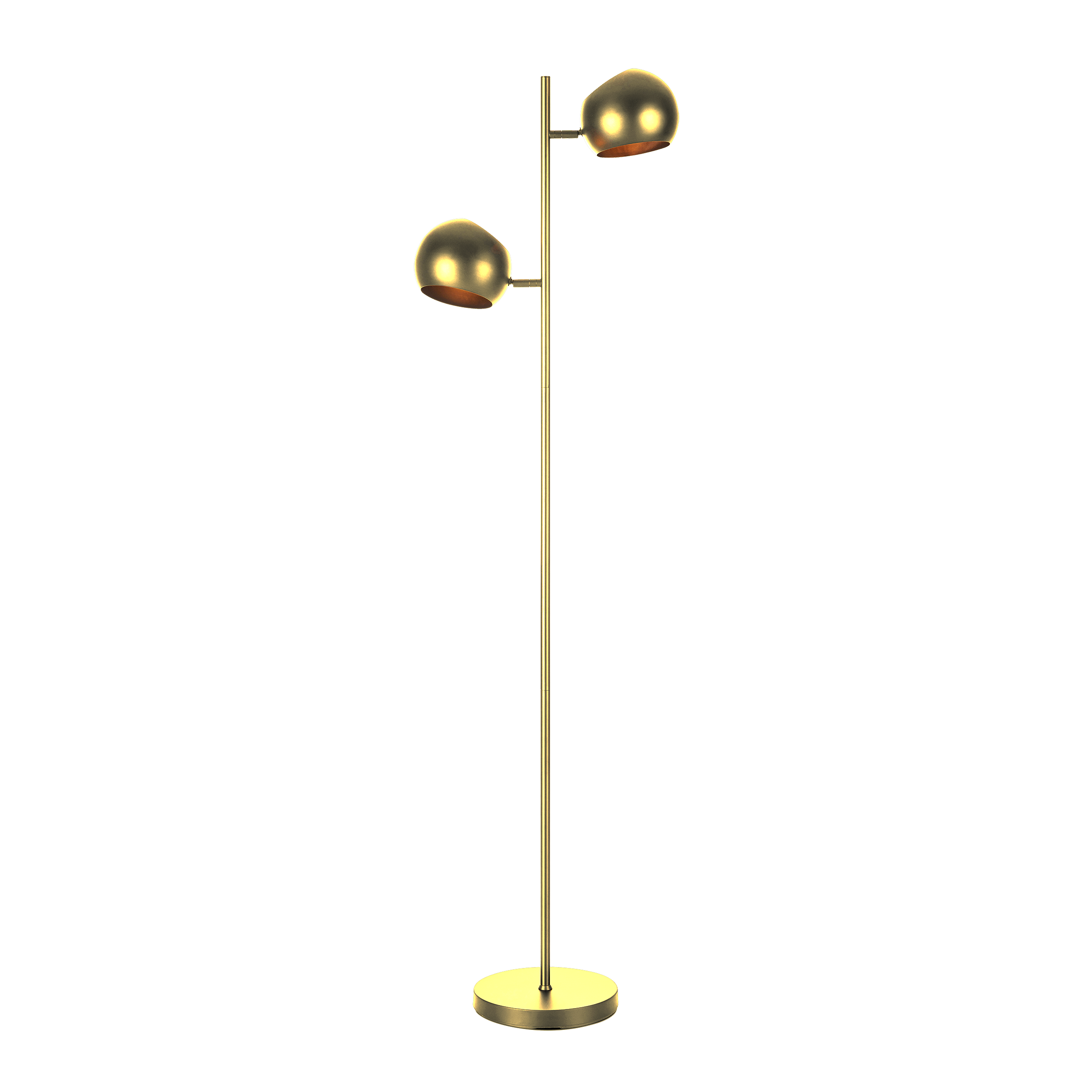 Lampa podłogowa Edgar złoto antyczne 2 x E14 Markslojd