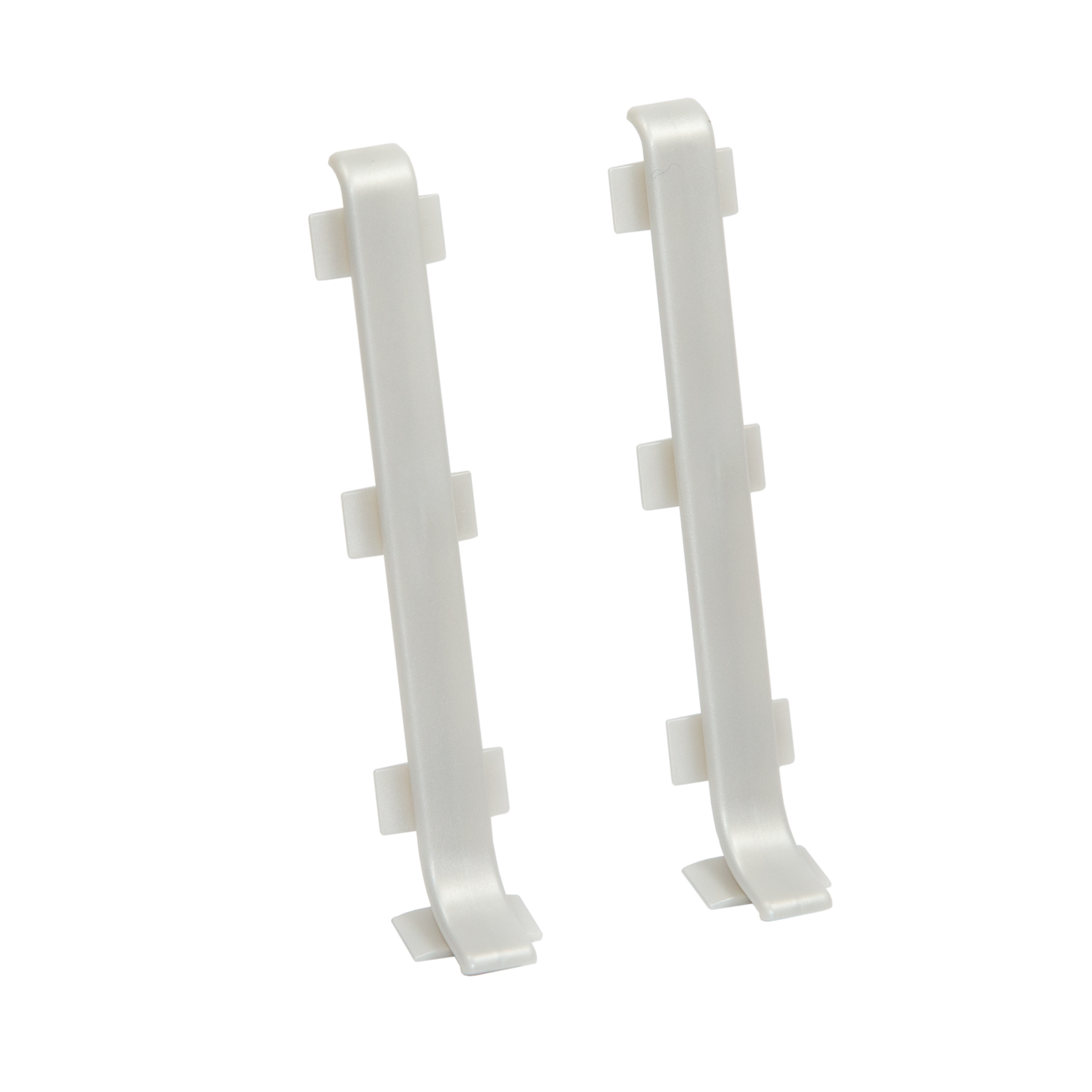 Łącznik do listew 80 mm Srebrny mat  2szt Cezar