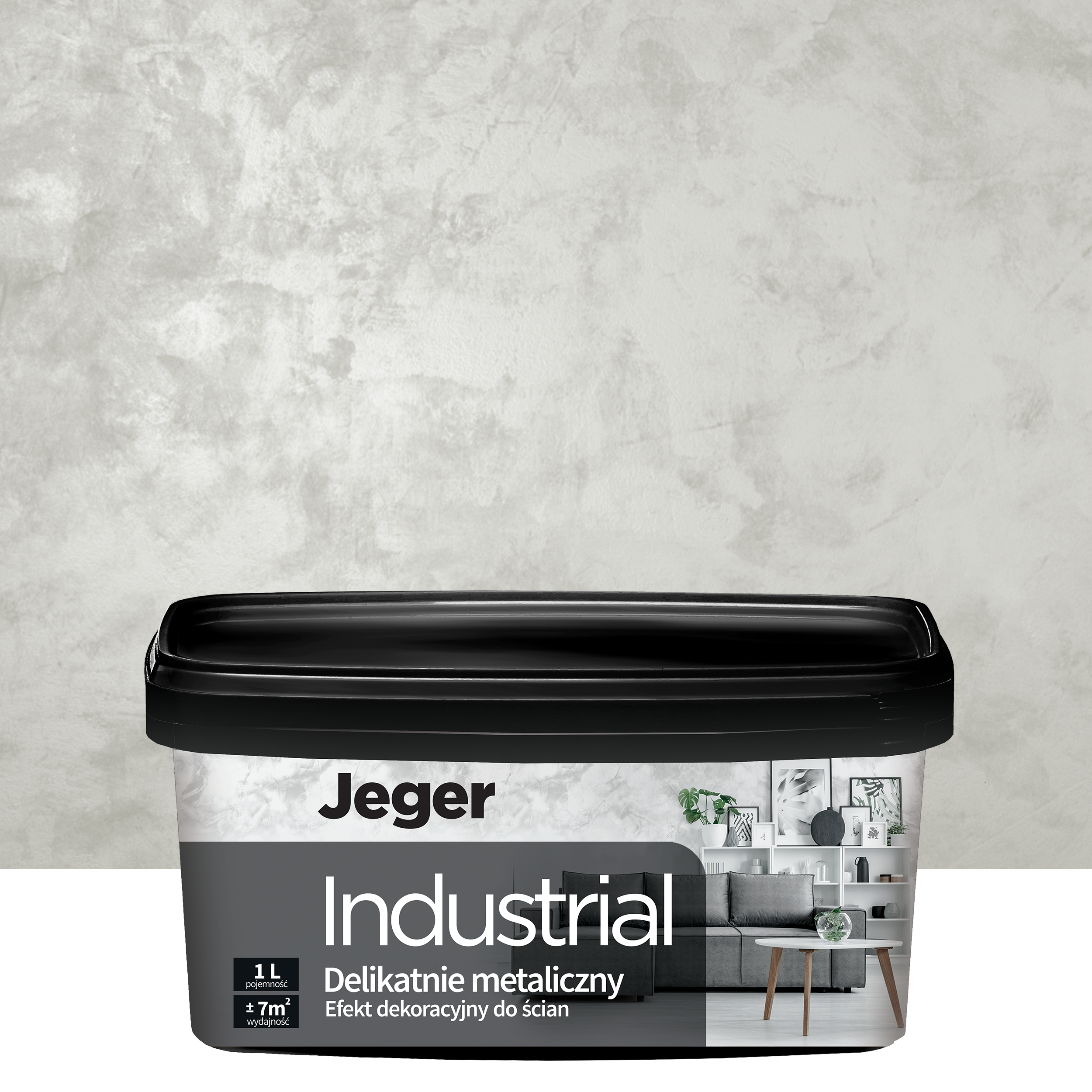 Efekt dekoracyjny INDUSTRIAL 1 l Calcyt Efekt metalowy JEGER