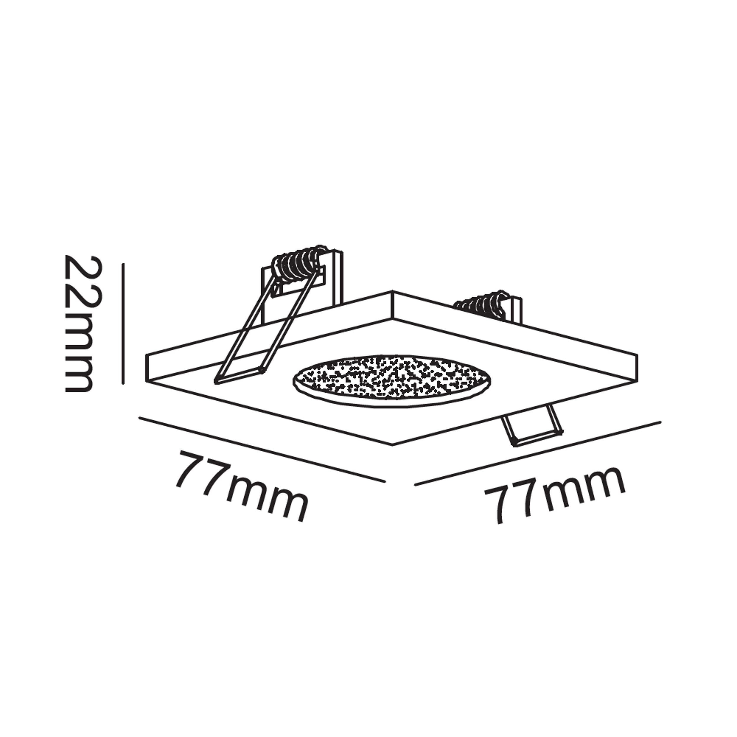 Oprawa stropowa oczko LAGOS IP65 czarna GU10 LIGHT PRESTIGE - 4