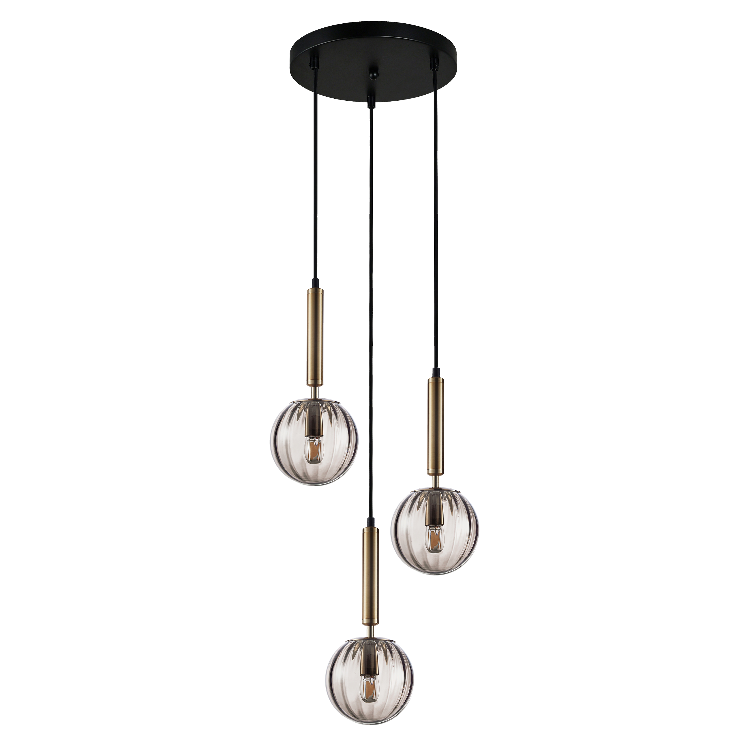 Lampa wisząca Ravena złoto-czarna E27 Italux
