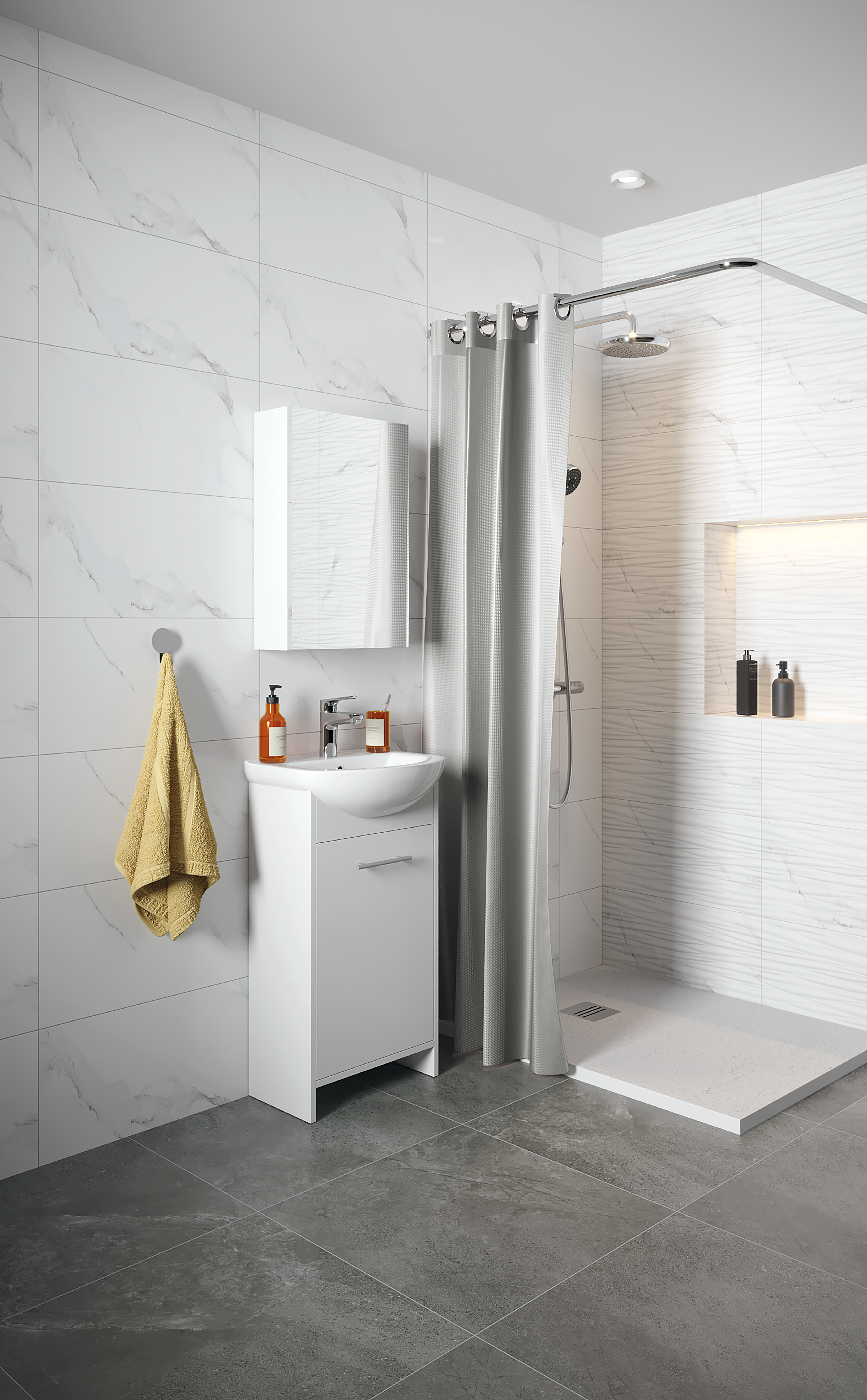 Zestaw mebli łazienkowych z umywalką 45 Fight Sensea - 3