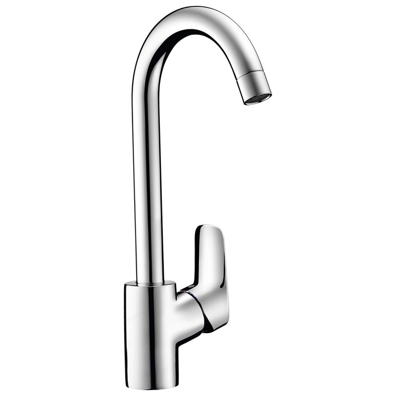 Bateria kuchenna MYCUBE L Chrom Wylewka U 33 cm Hansgrohe