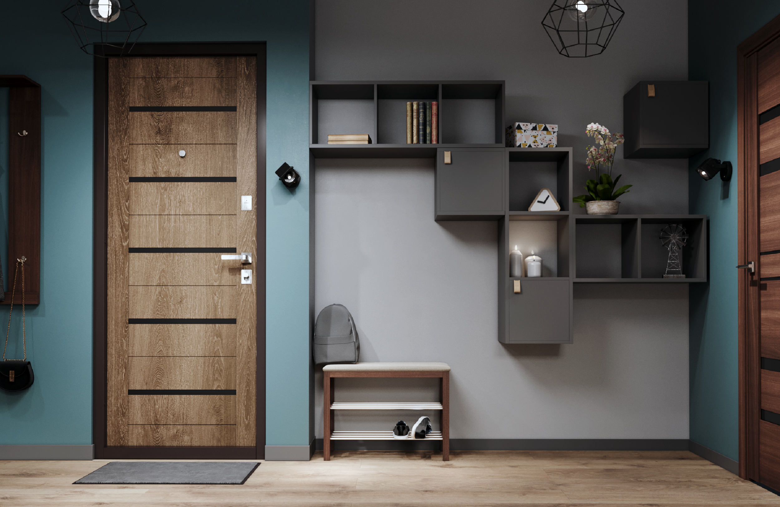 Estantería SPACEO KUB 3 cubos gris 104.8x36x31.7cm - 5