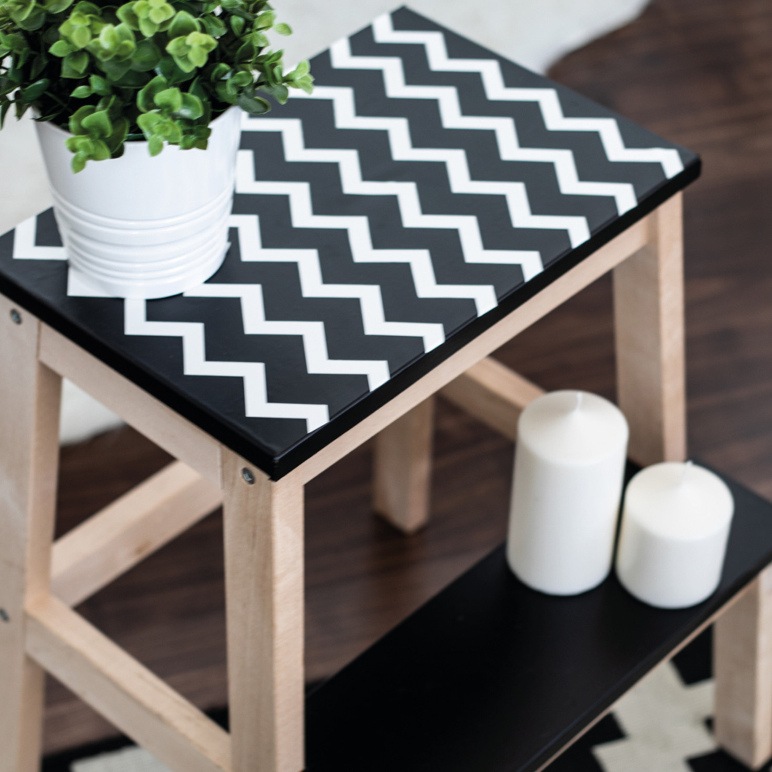 Adhesivo decorativo para muebles liso blanco D-C-FIX de 0.45 x 2m - 4