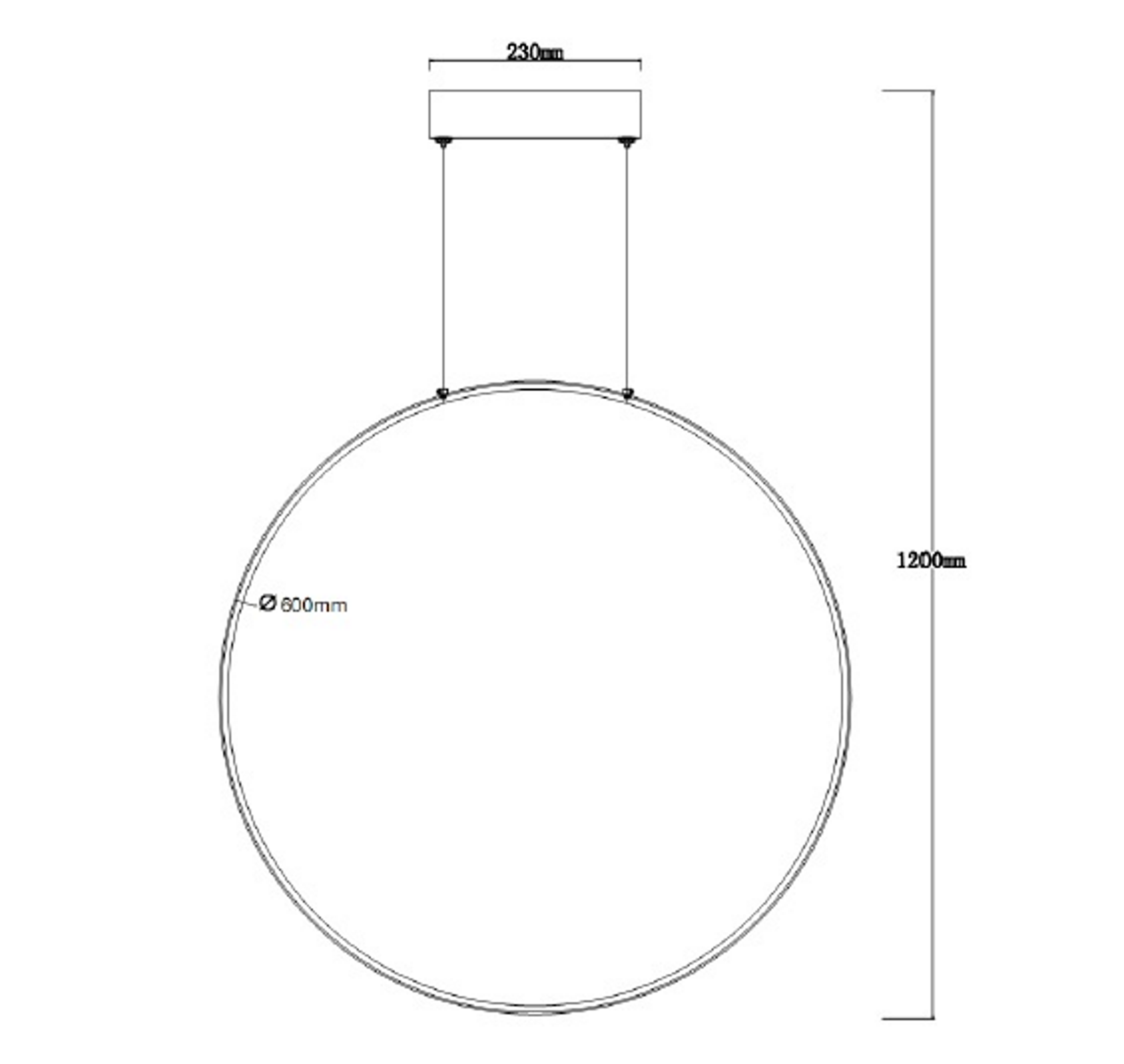 Lampa wisząca Mirror złota 60 cm 1050 lm LED Light Prestige - 4