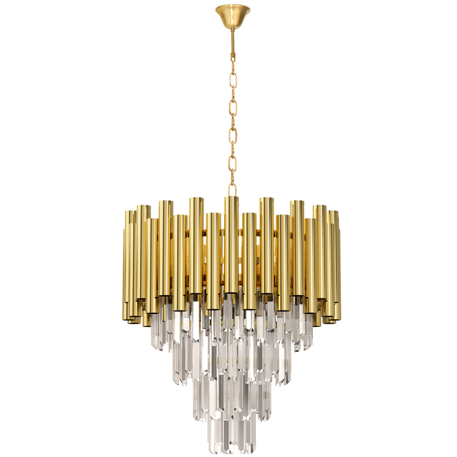 Żyrandol Madison złoty 9 x E14 Eko-Light