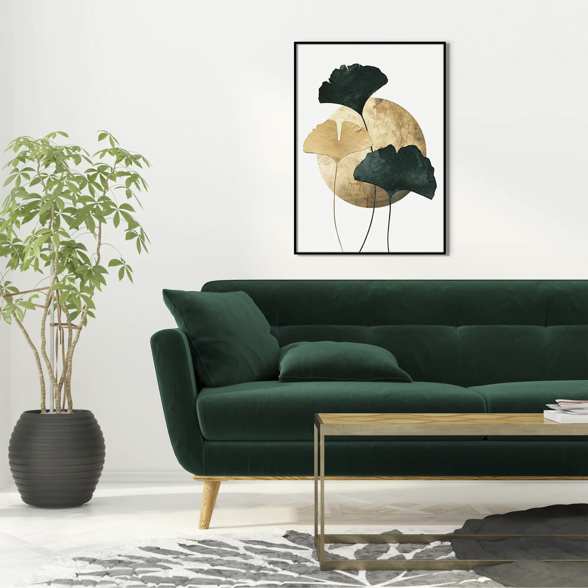 Obraz Green Ginkgo 50 x 70 cm - 4
