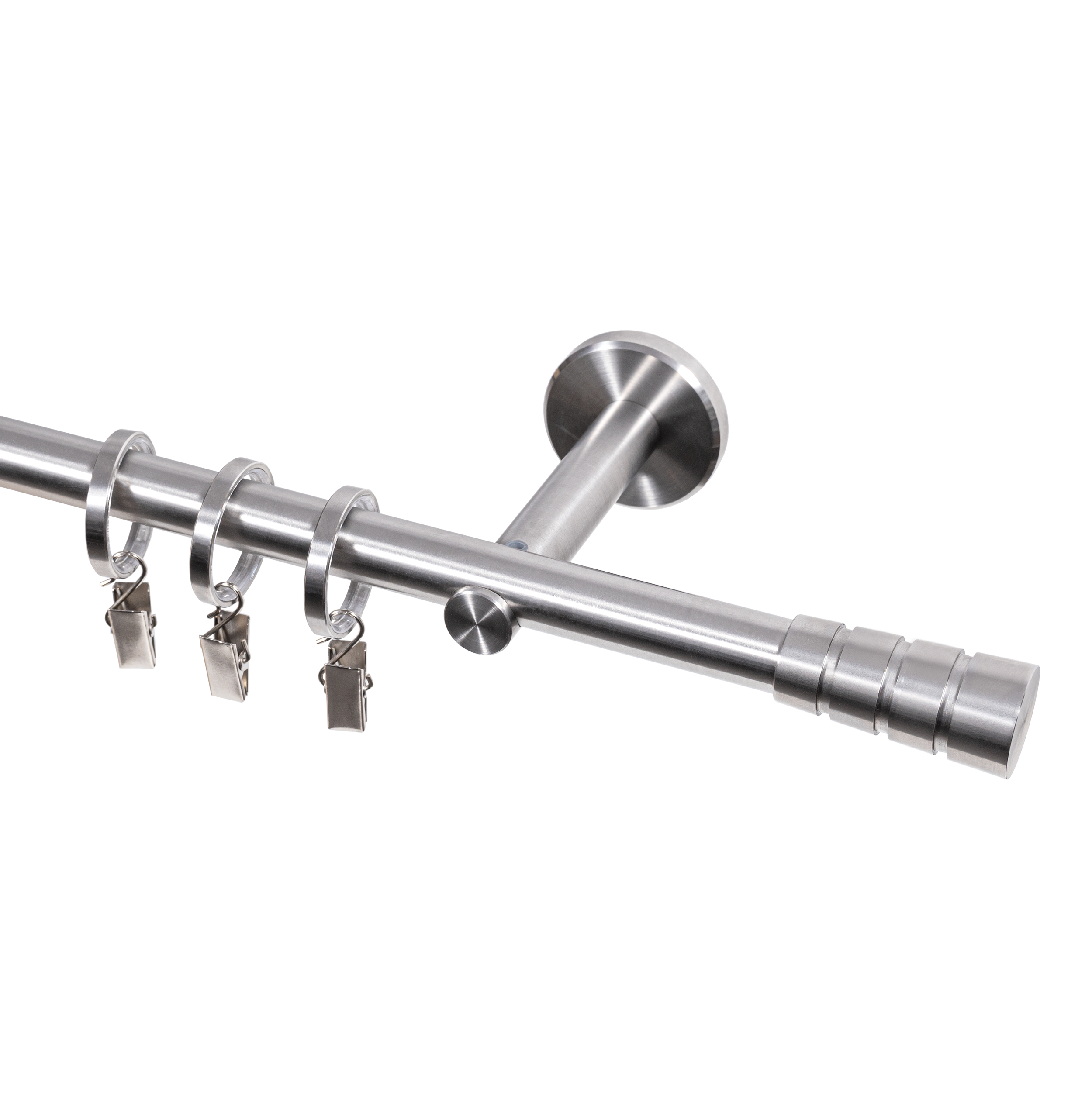 Karnisz Inox 240 cm pojedynczy stal nierdzewna 16 mm