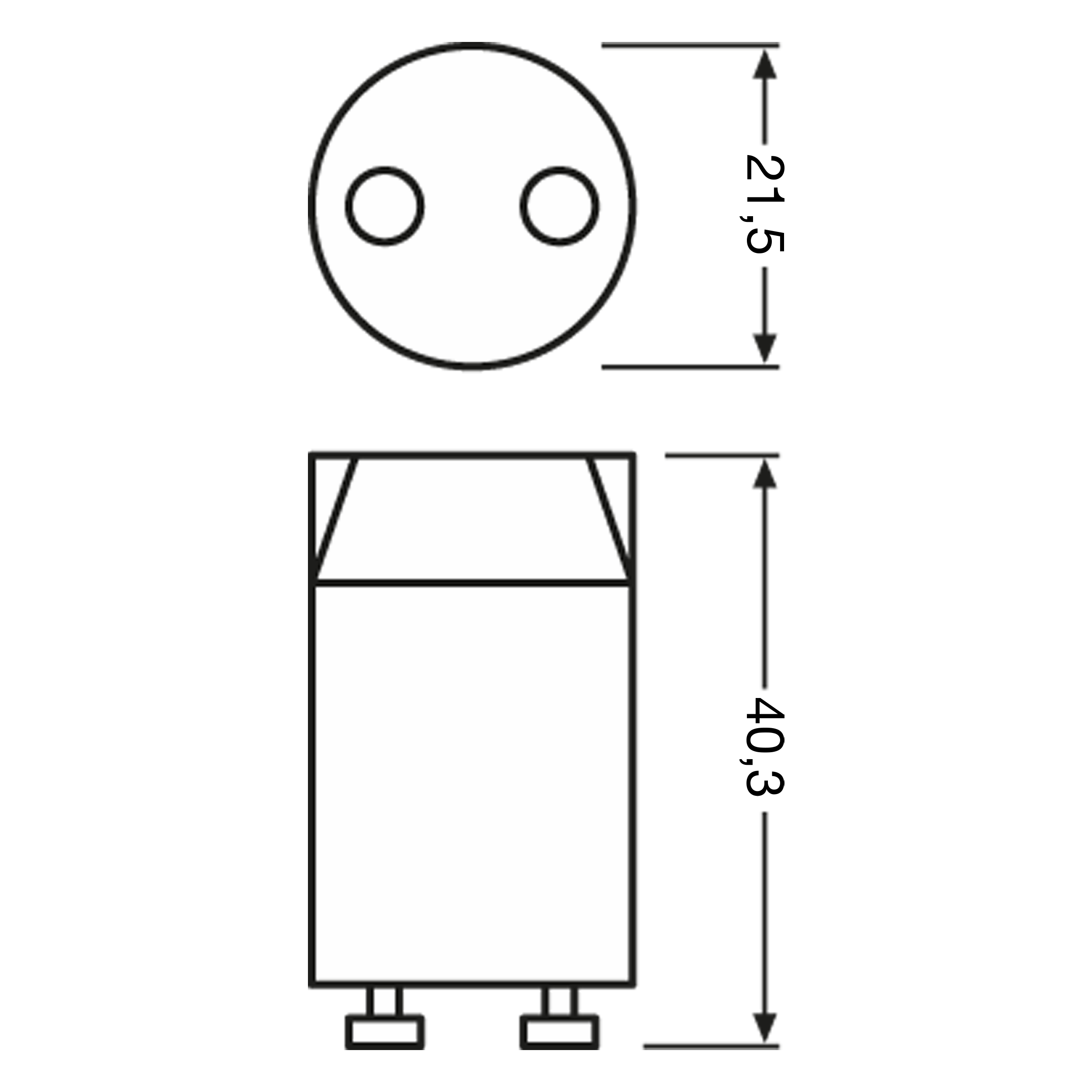 Zapłonnik 2 szt. LONGLIFE ST 151 Starter OSRAM - 2