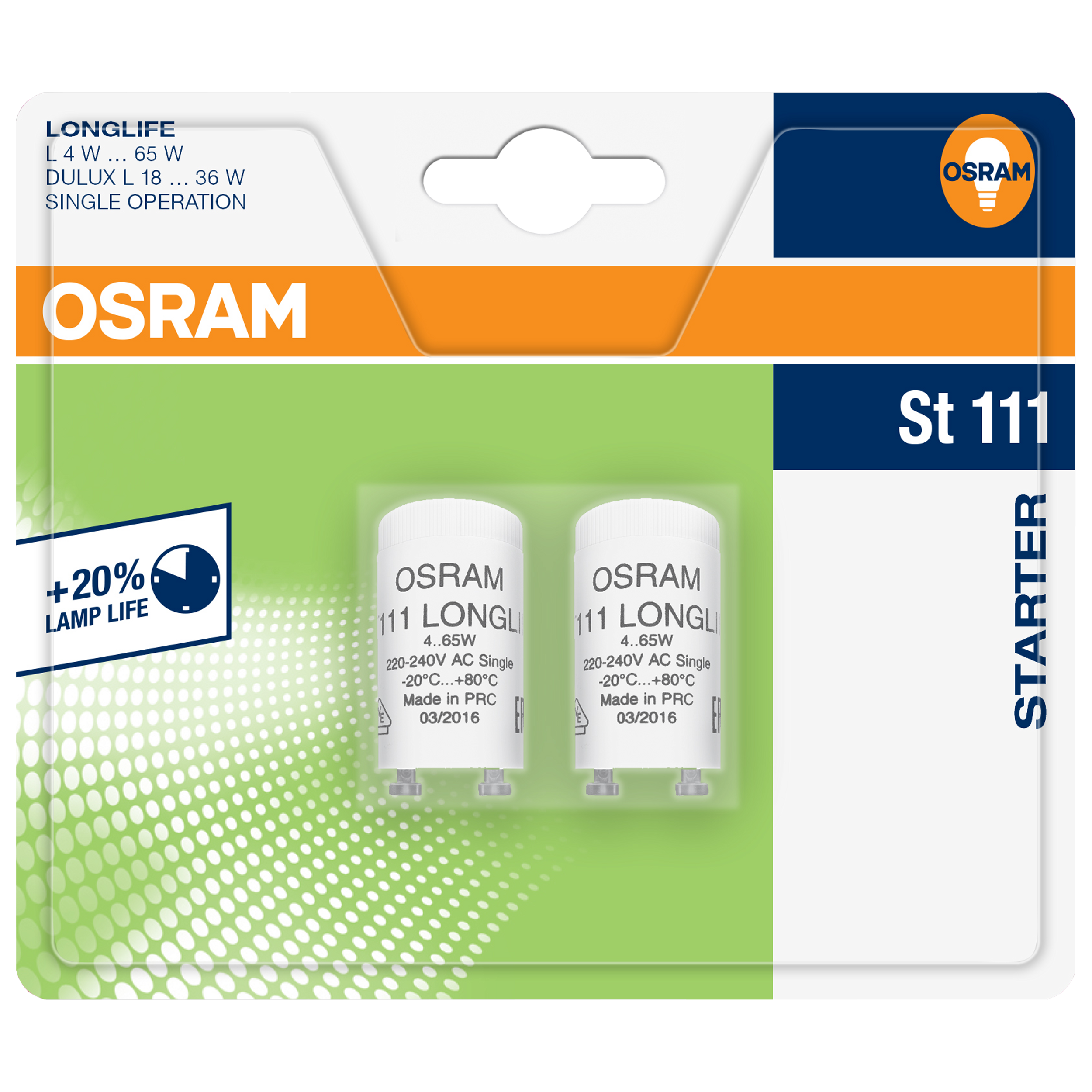 Zapłonnik 2 szt. LONGLIFE ST 111 Starter OSRAM - 4