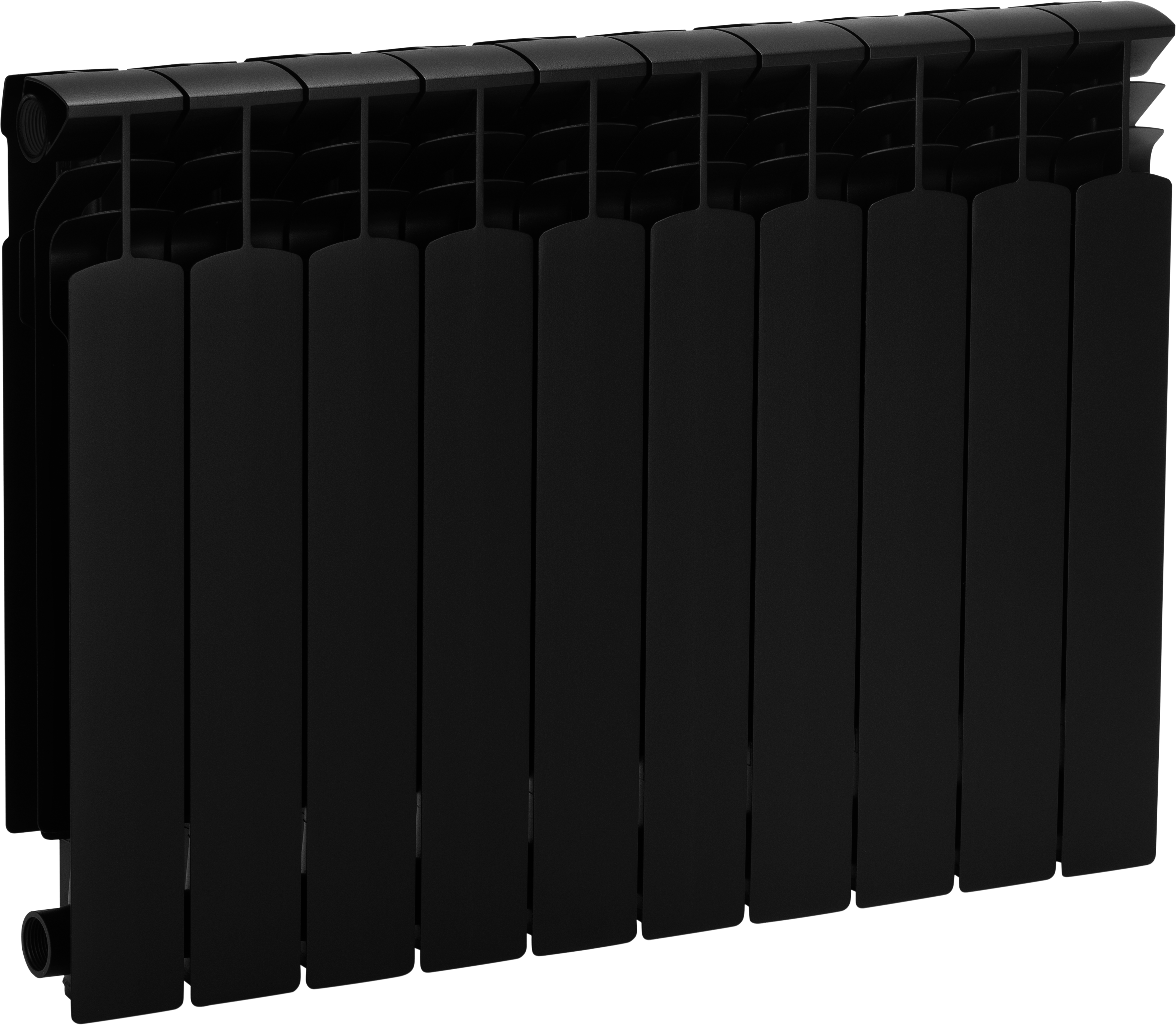 Grzejnik G500F 57.3x80.5 cm Czarny B 1120W 10EL Roz 50cm 20 Bar KFA