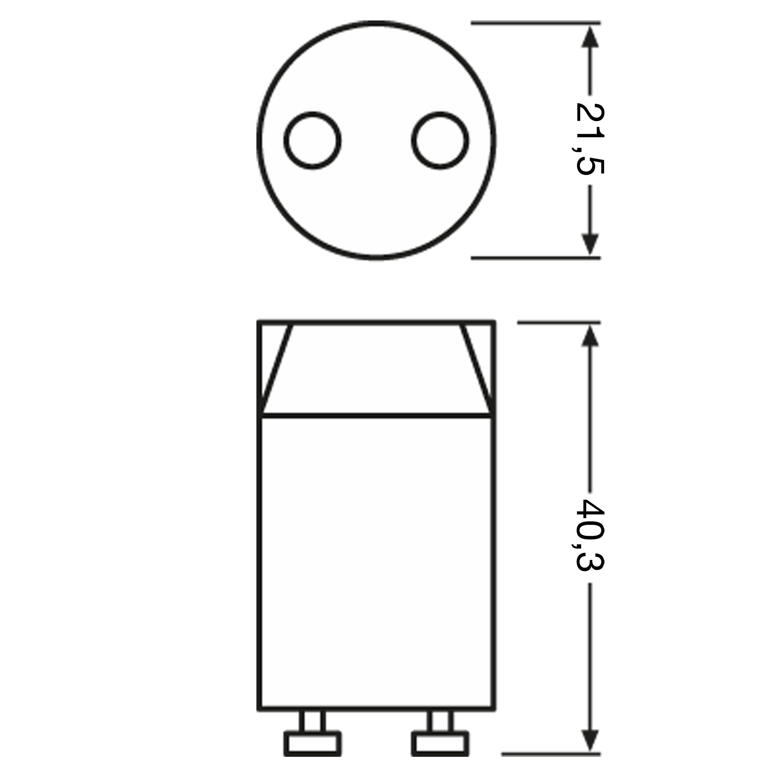 Zapłonnik 2 szt. LONGLIFE ST 111 Starter OSRAM - 2