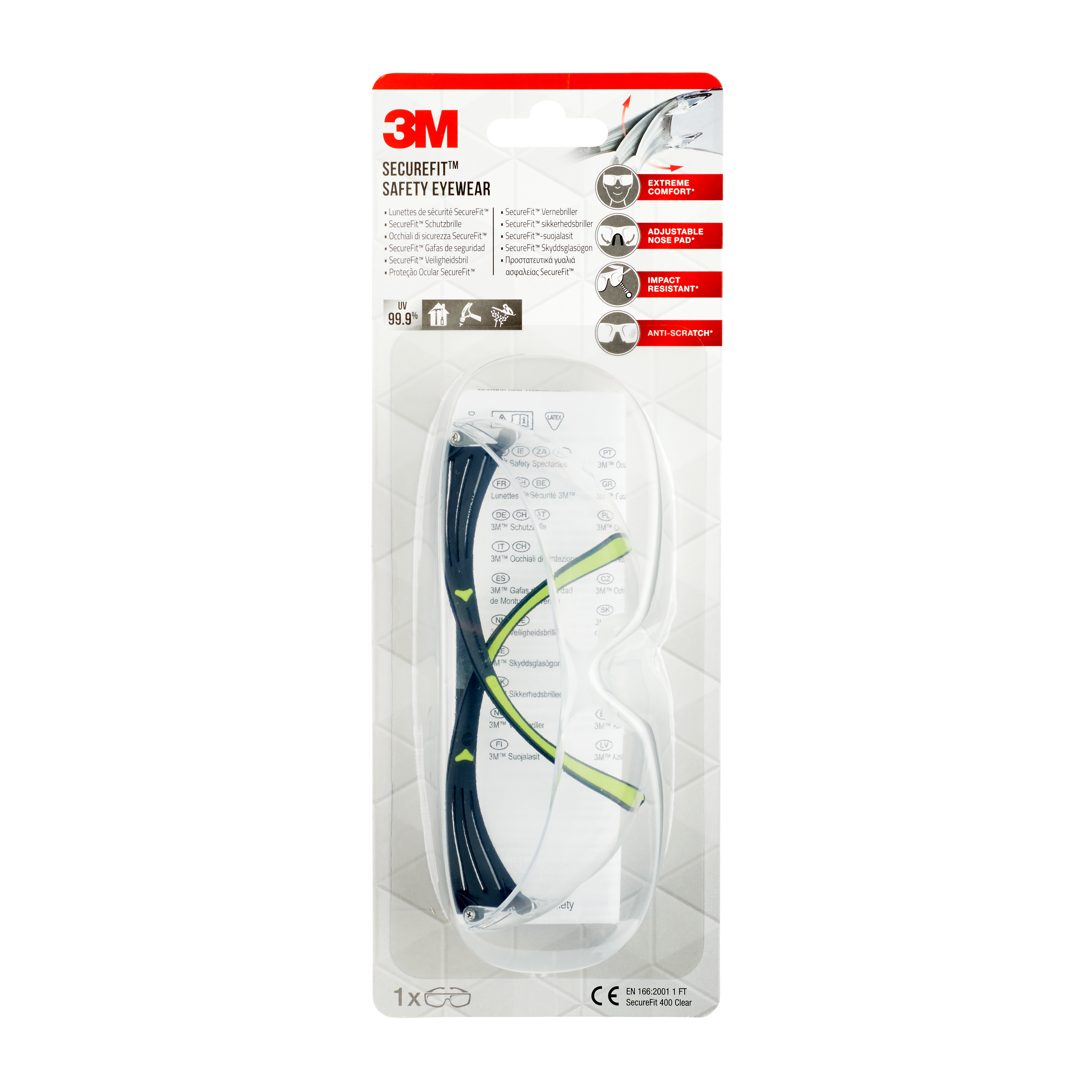 Óculos de proteção 3M INCOLOR - 6