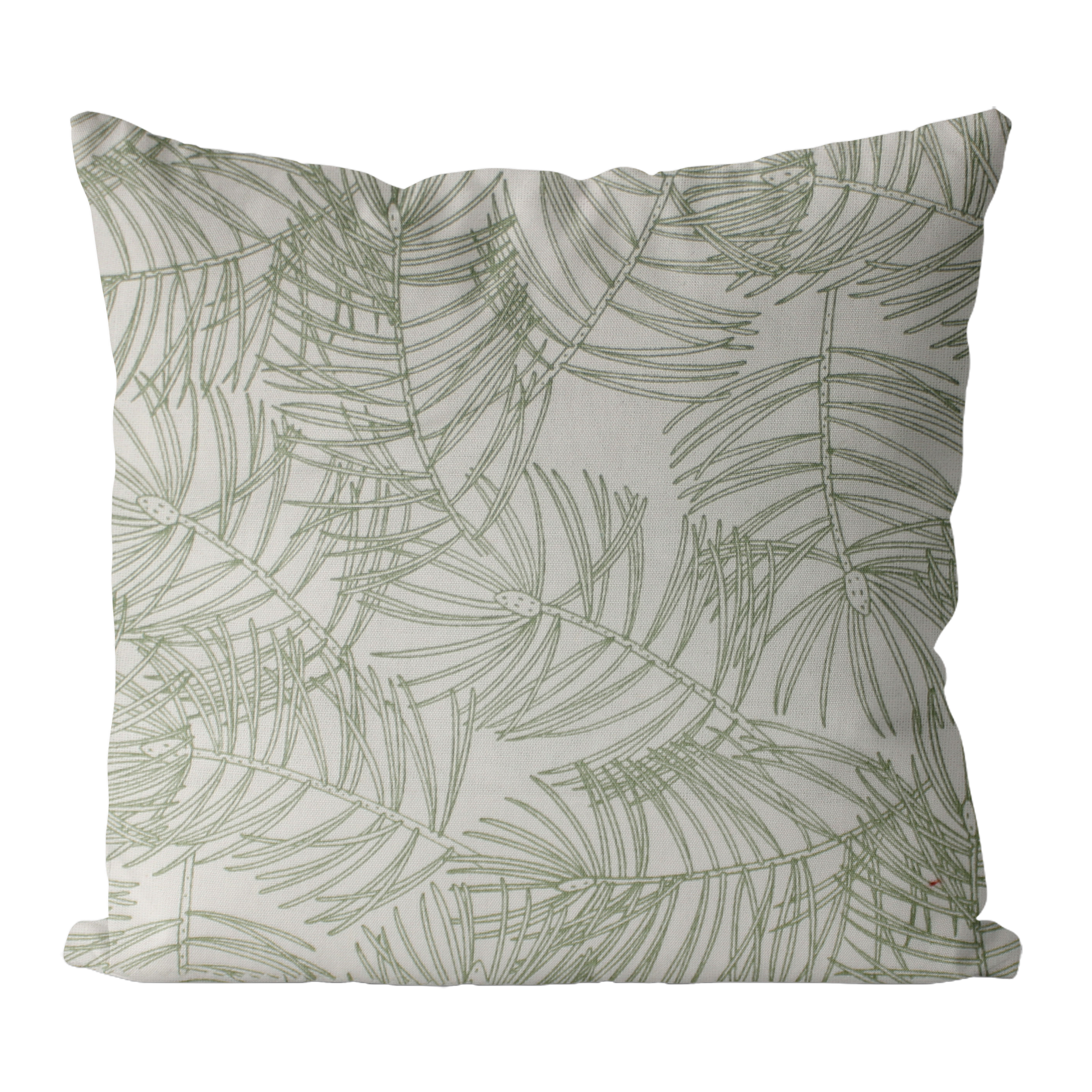 Poszewka na poduszkę z recyklingu Flora zielona 45 x 45 cm