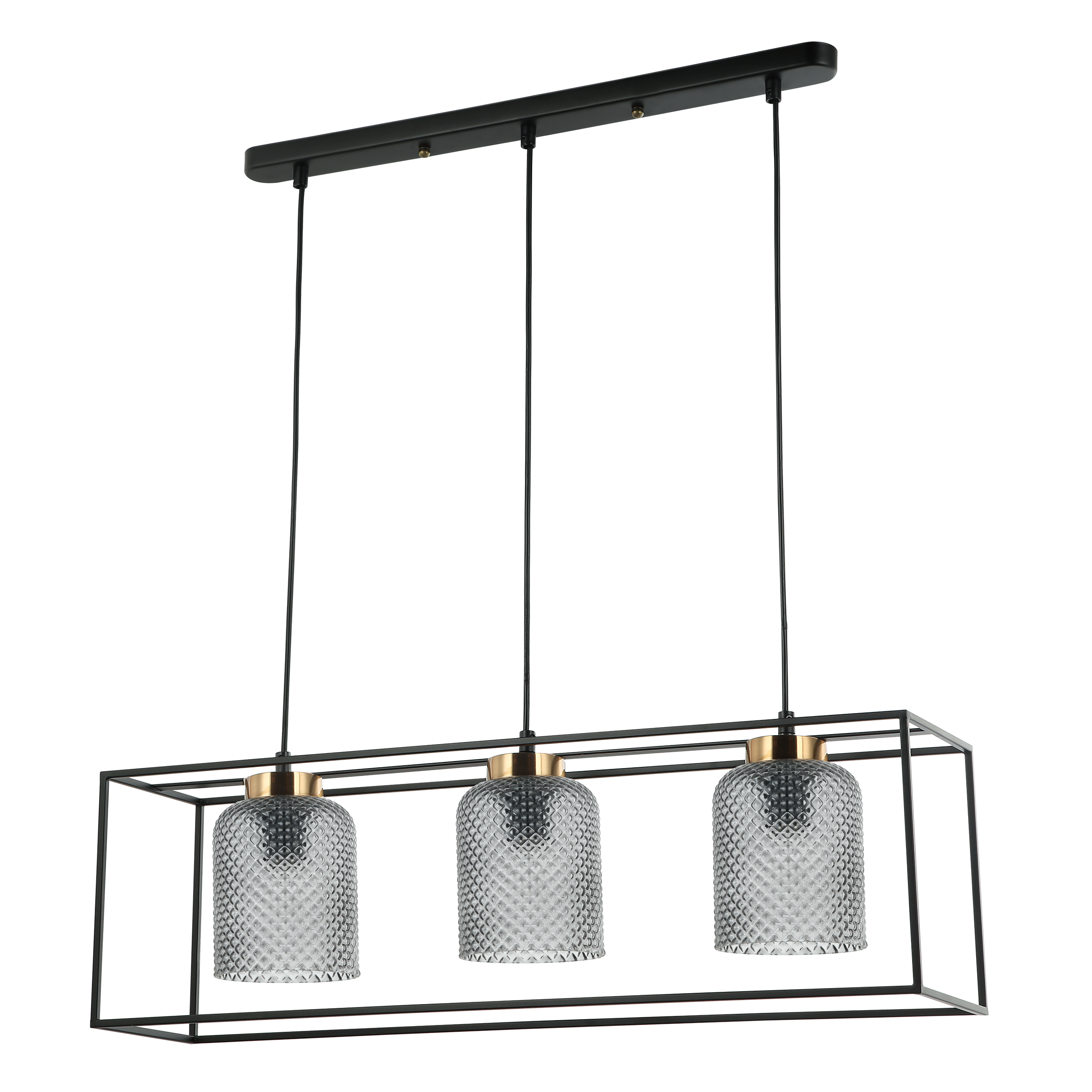 Lampa wisząca Sinela 3 x E27 czarna Italux