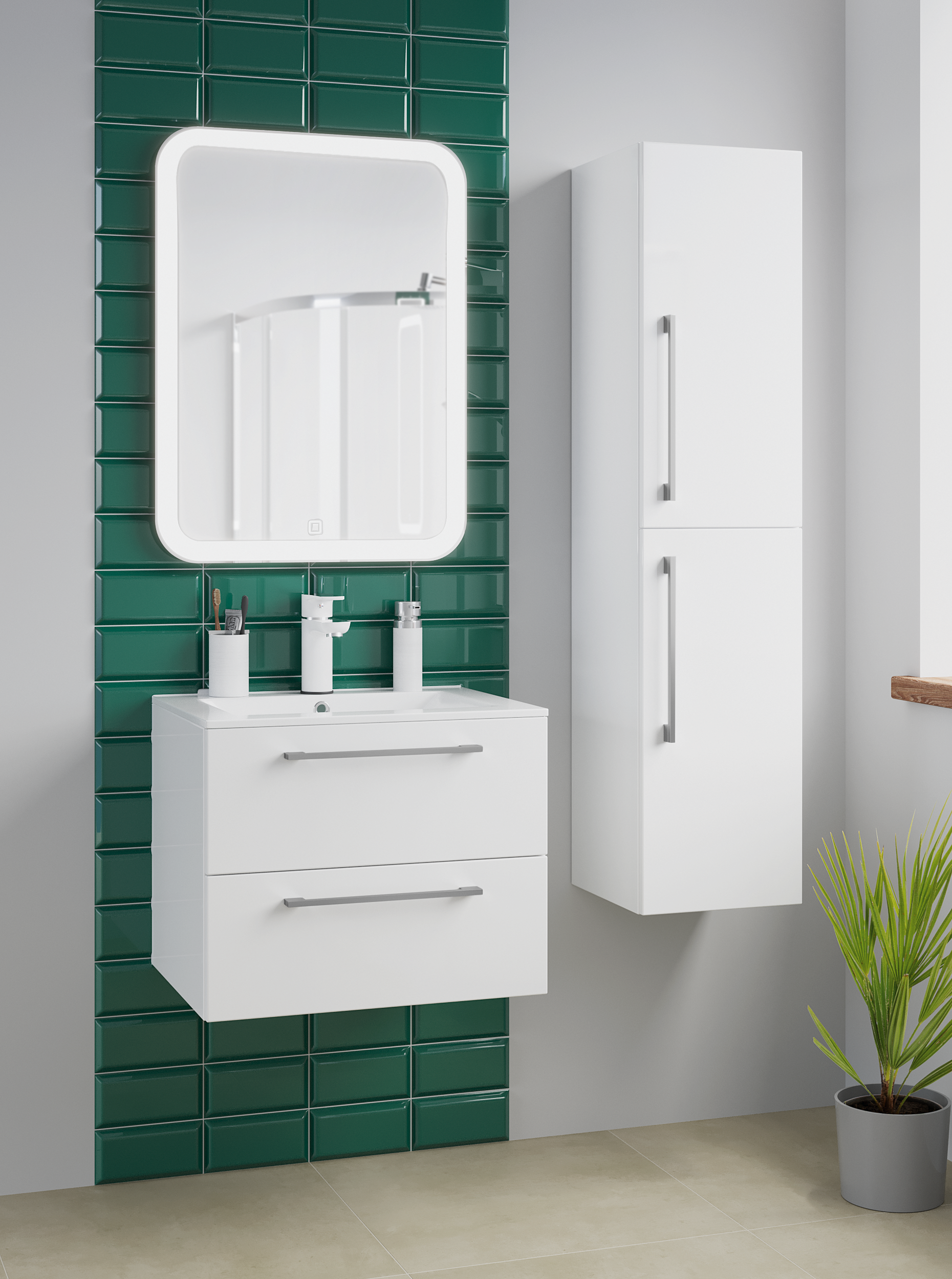 Lustro z wbudowanym oświetleniem PRIMA 60 x 80 VENTI - 6