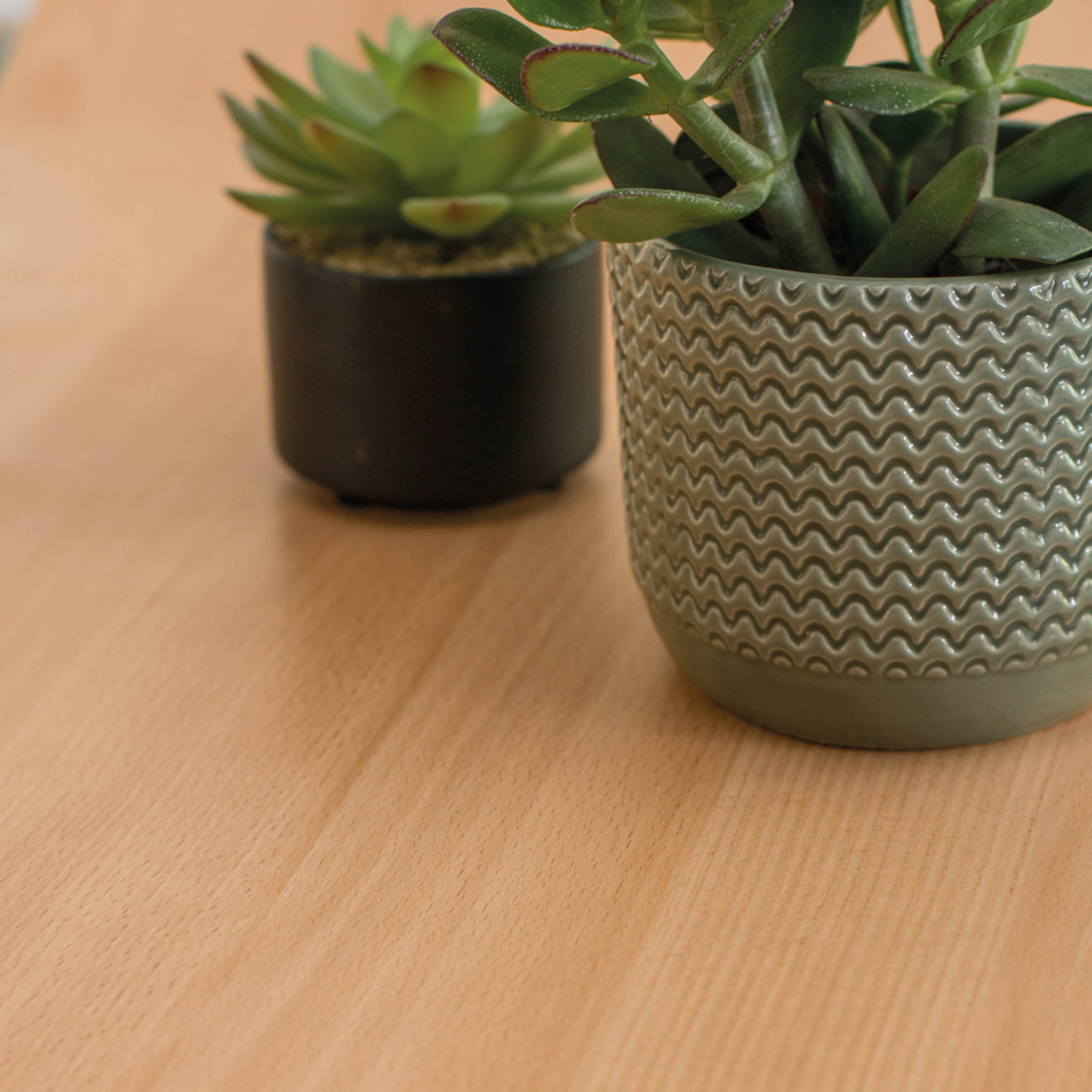 Okleina Buk jasnobrązowa 90 x 210 cm imitująca drewno - 2