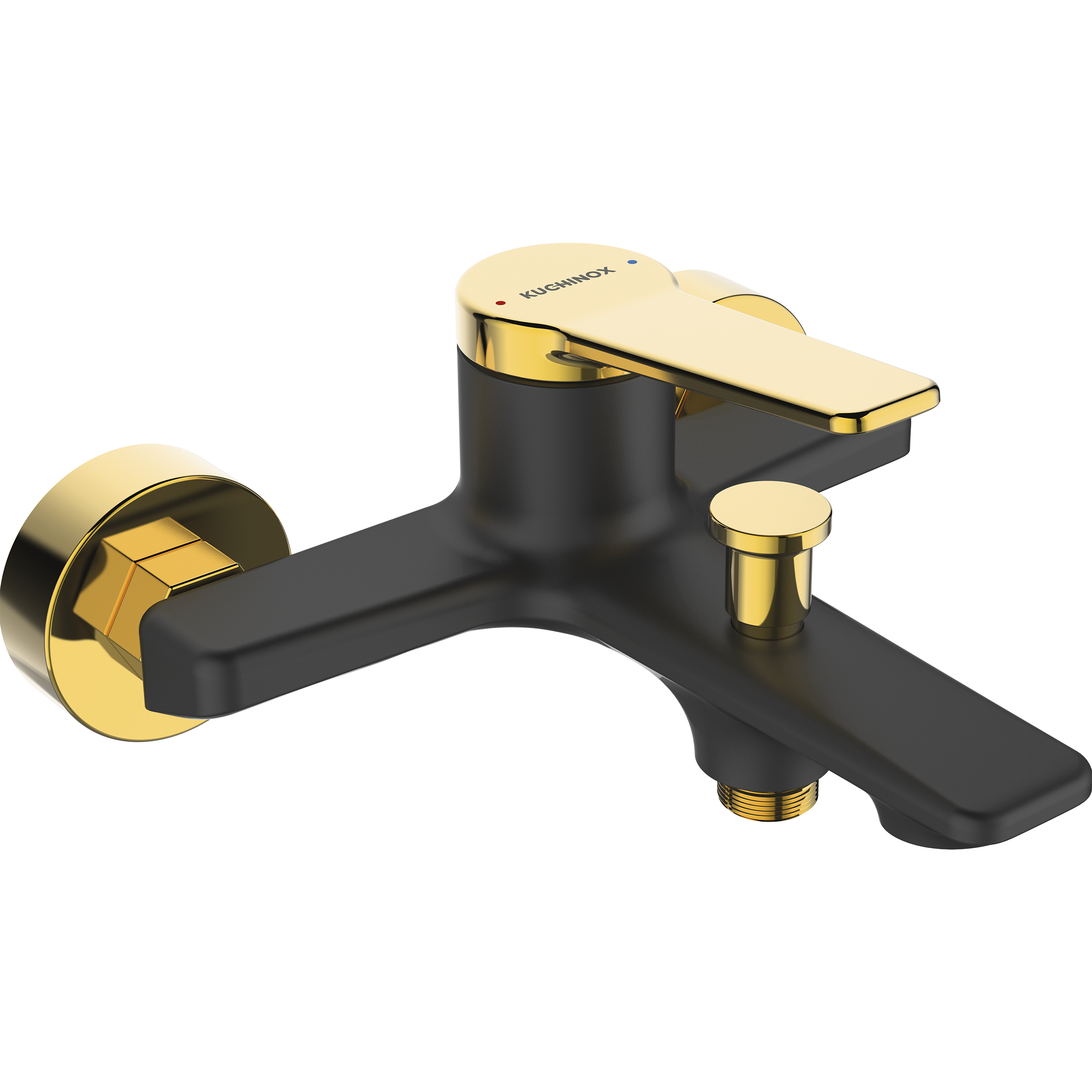 Bateria wannowa czarna Alanis2 Kuchinox