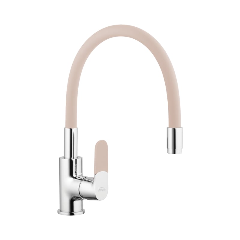 Bateria kuchenna z elastyczną wylewką U 40 cm Magic Beżowa Invena