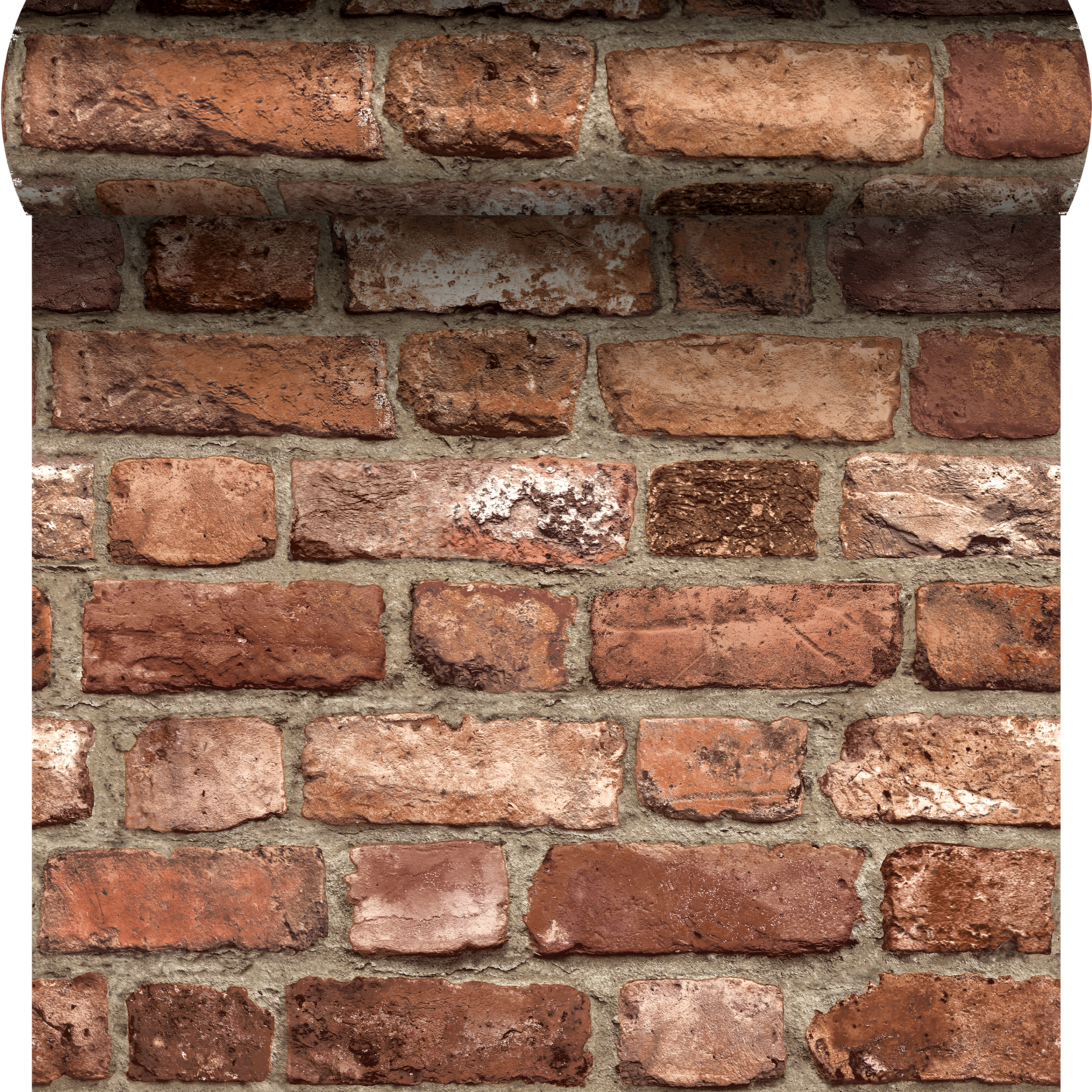 Tapeta Vintage Brick 3D czerwona imitacja cegły winylowa na flizelinie - 3