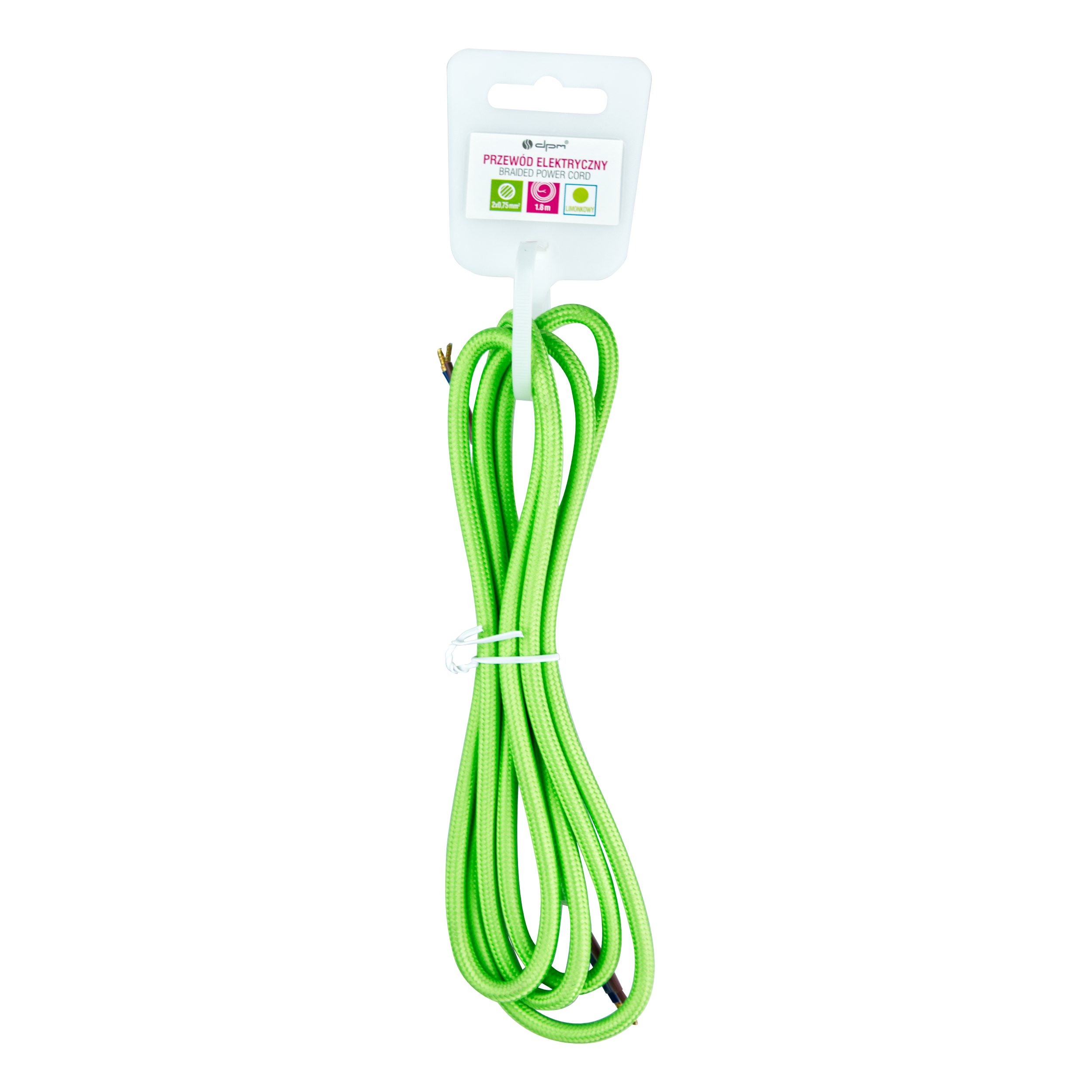 Przewód elektryczny w oplocie LIMONKA 1,8 m DIC0818 DPM SOLID - 2