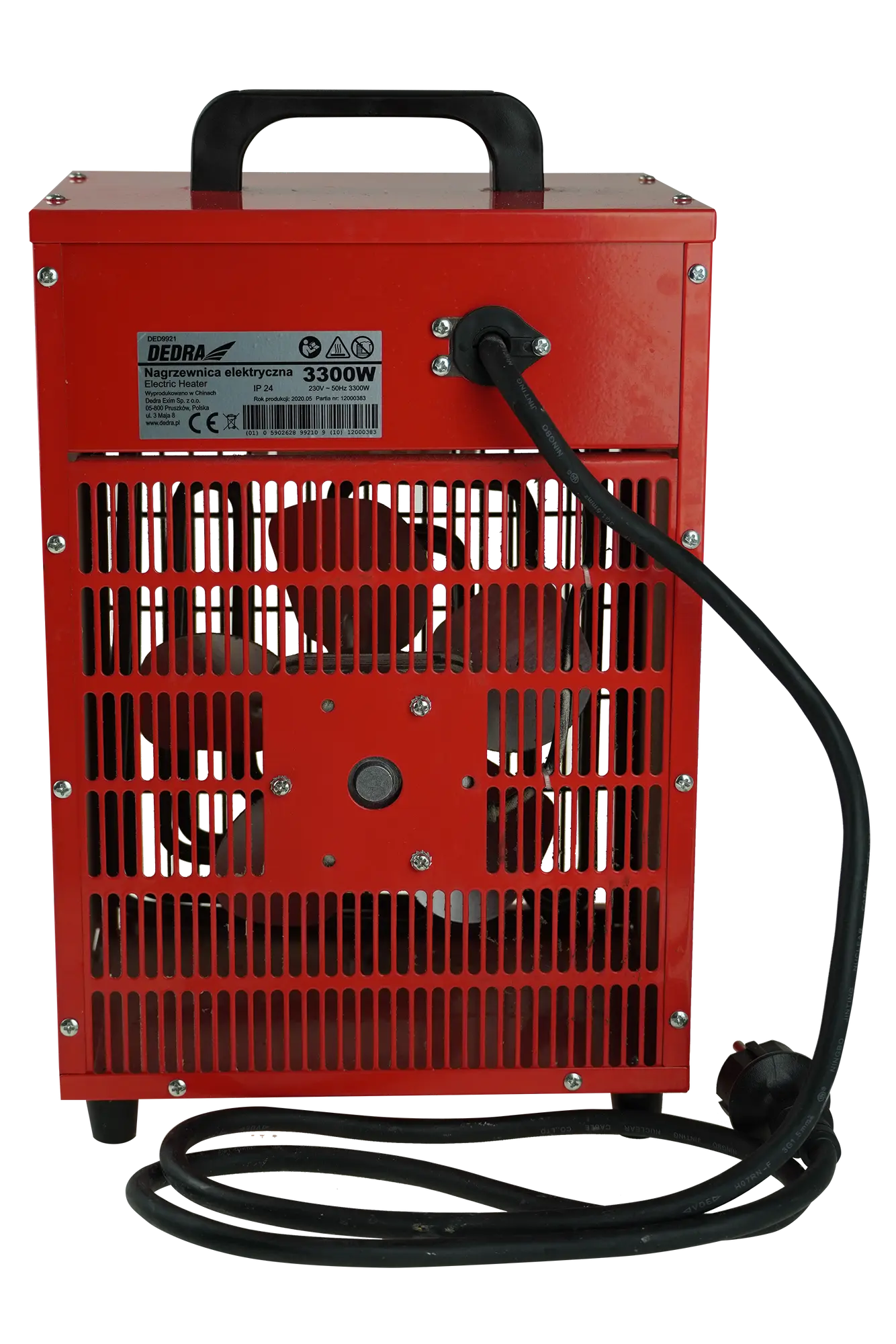 Nagrzewnica wentylatorowa 2 w 1 3.3kW DEDRA - 3