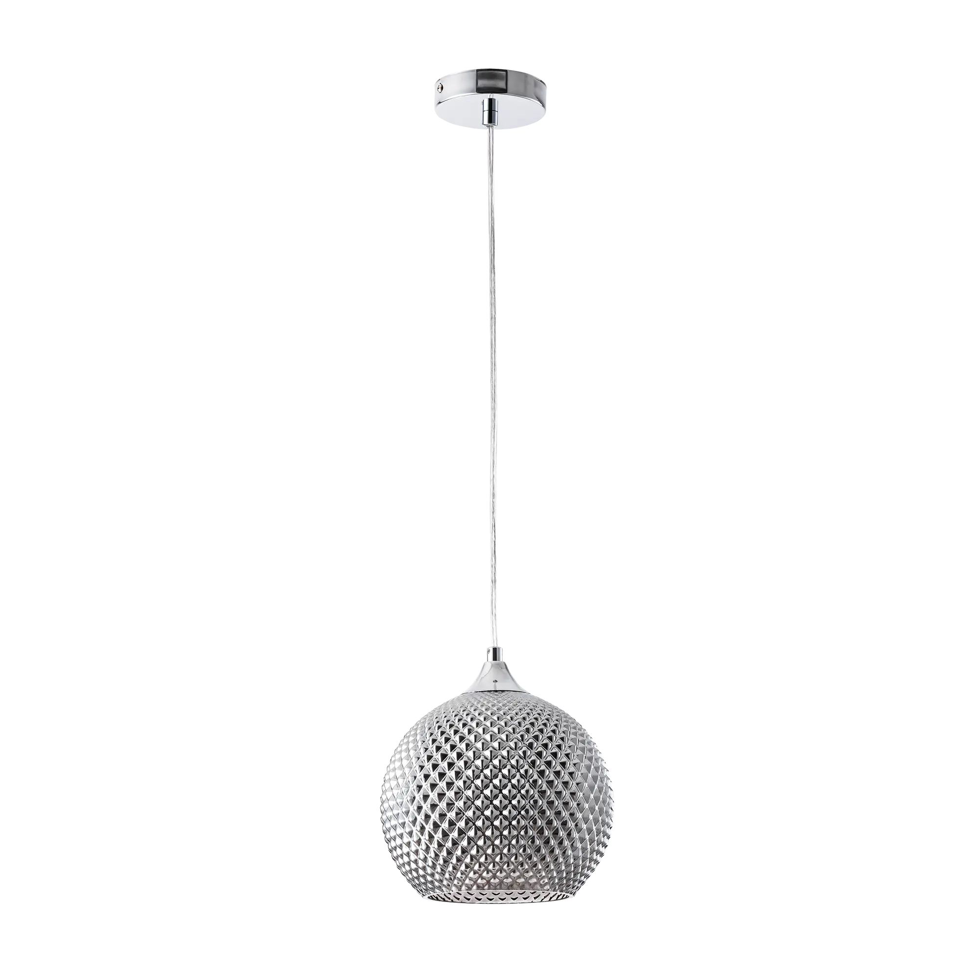 Lampa wisząca Empira srebrna E27 Polux