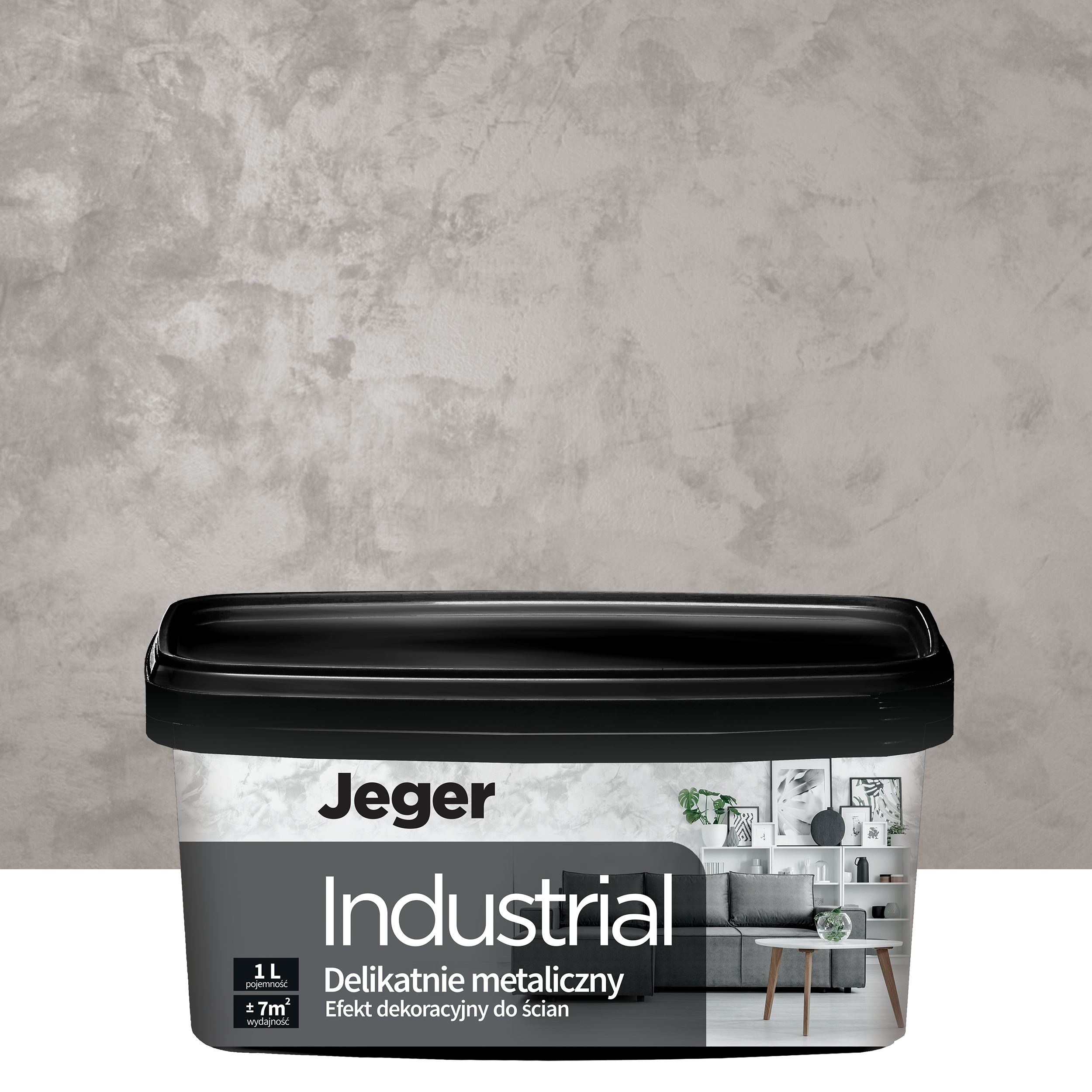 Powłoka dekoracyjna INDUSTRIAL Platinum Efekt metalowy JEGER